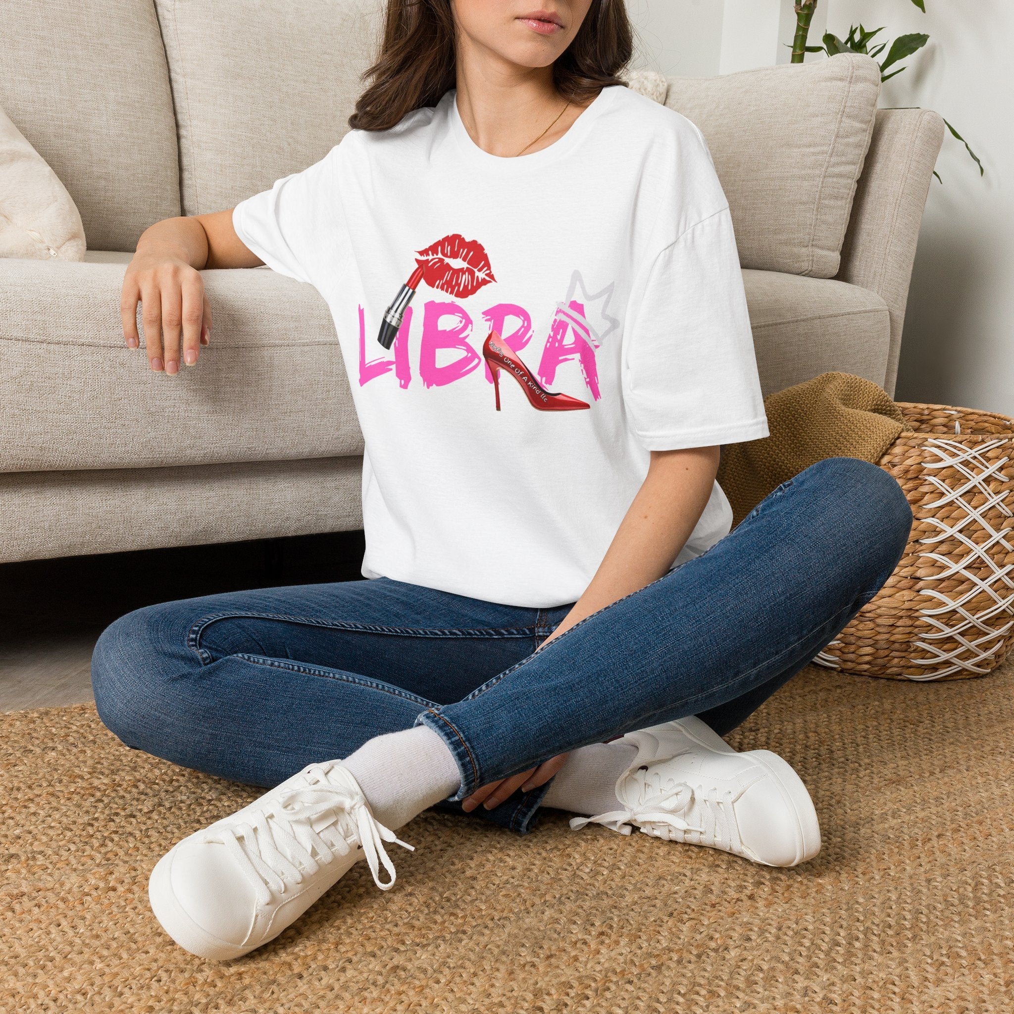 Libra Lipstick Tee — Zodiac Libra Graphic T-Shirt