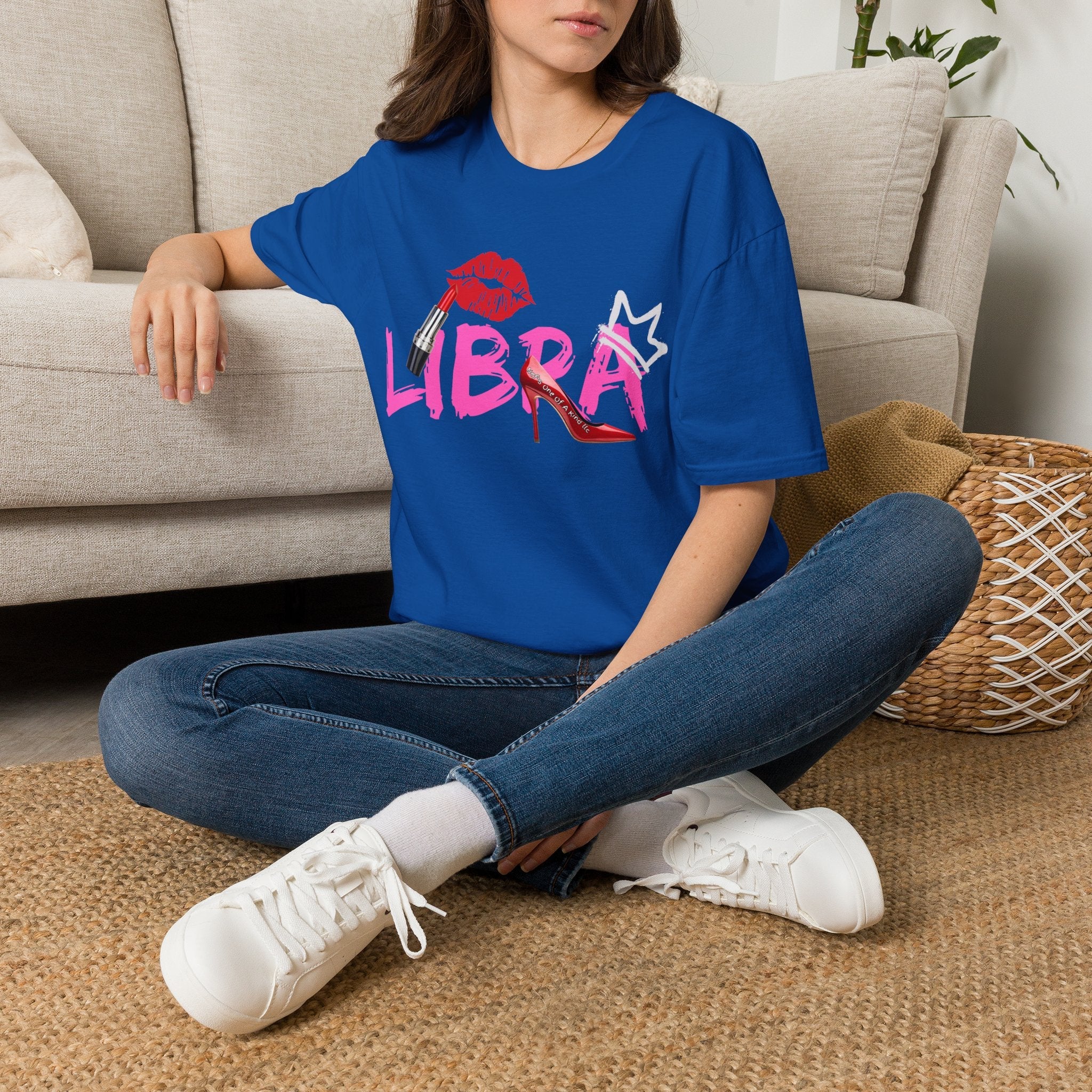 Libra Lipstick Tee — Zodiac Libra Graphic T-Shirt
