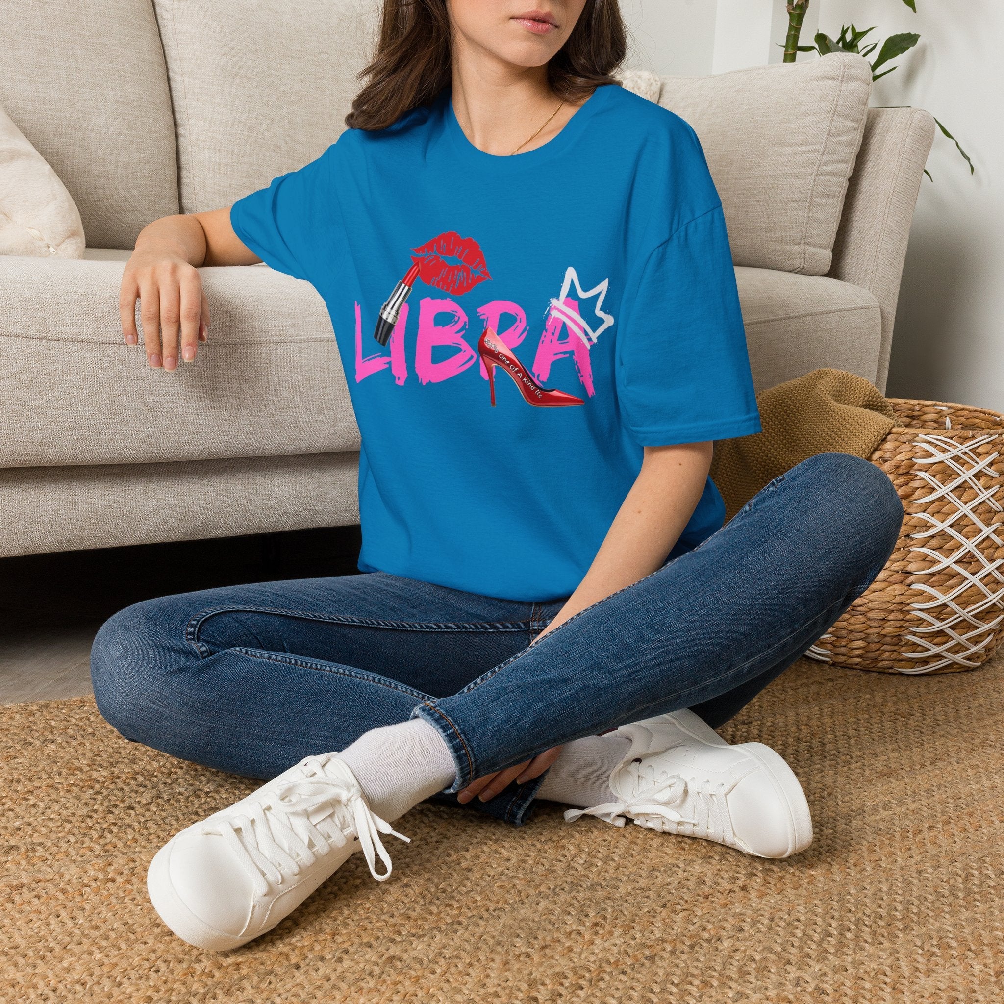Libra Lipstick Tee — Zodiac Libra Graphic T-Shirt