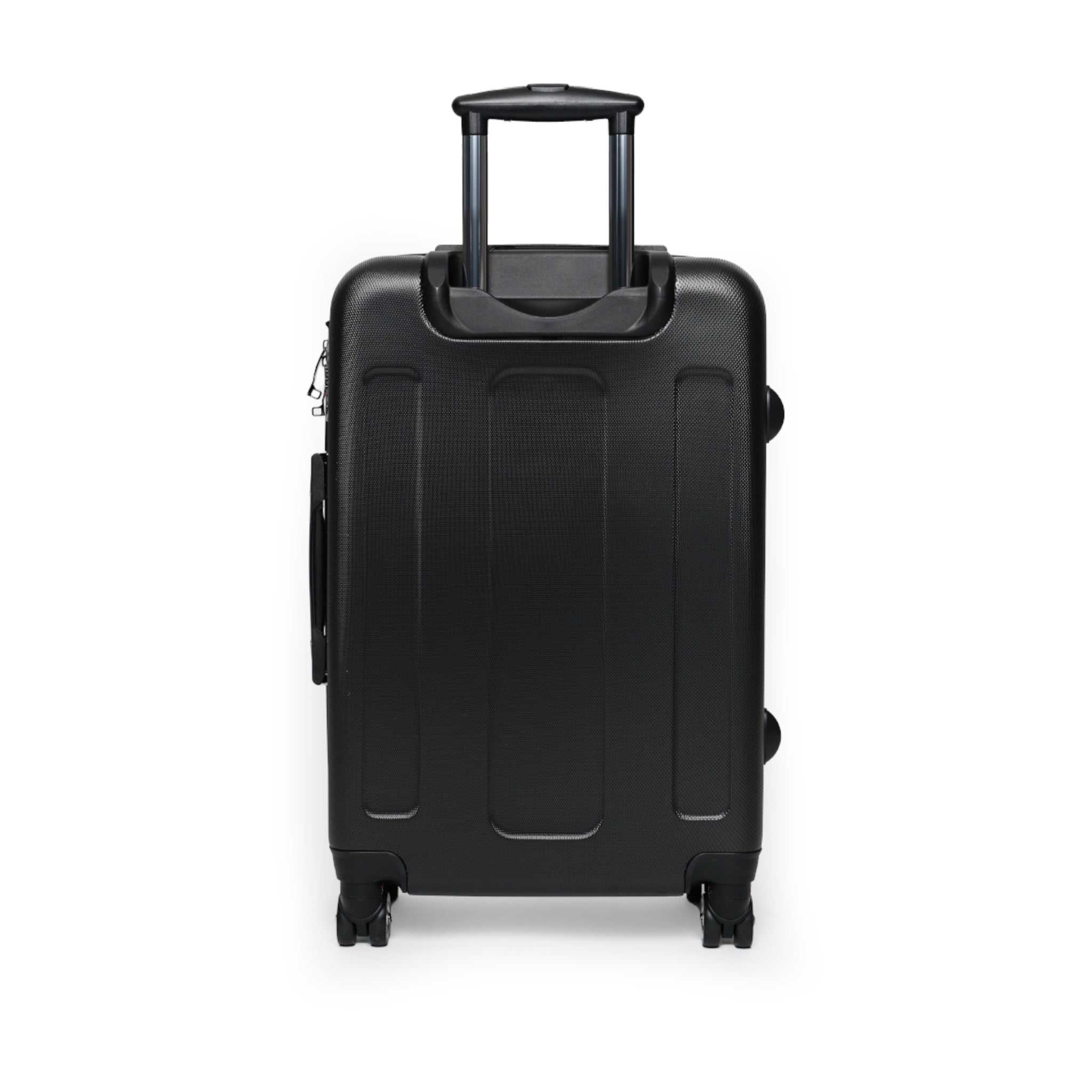 Live Unapologetically Suitcase with polycarbonate shell, adjustable handle, 360° swivel wheels, built-in lock, and multiple sizes.