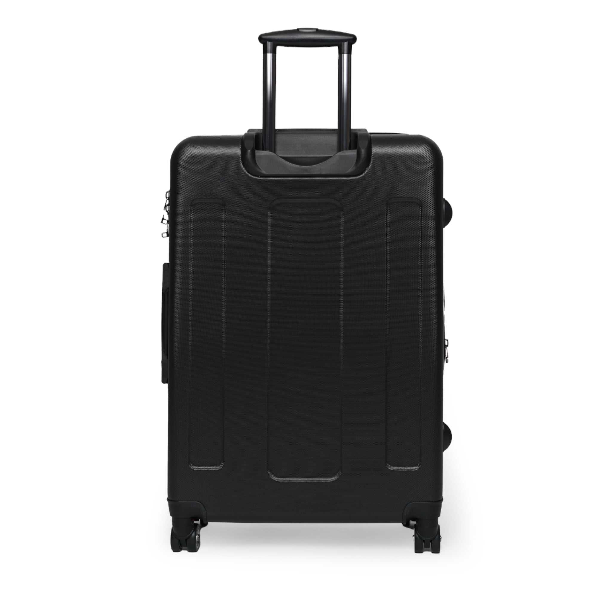 Live Unapologetically suitcase with adjustable handle, 360° swivel wheels, and built-in lock in small, medium, and large sizes
