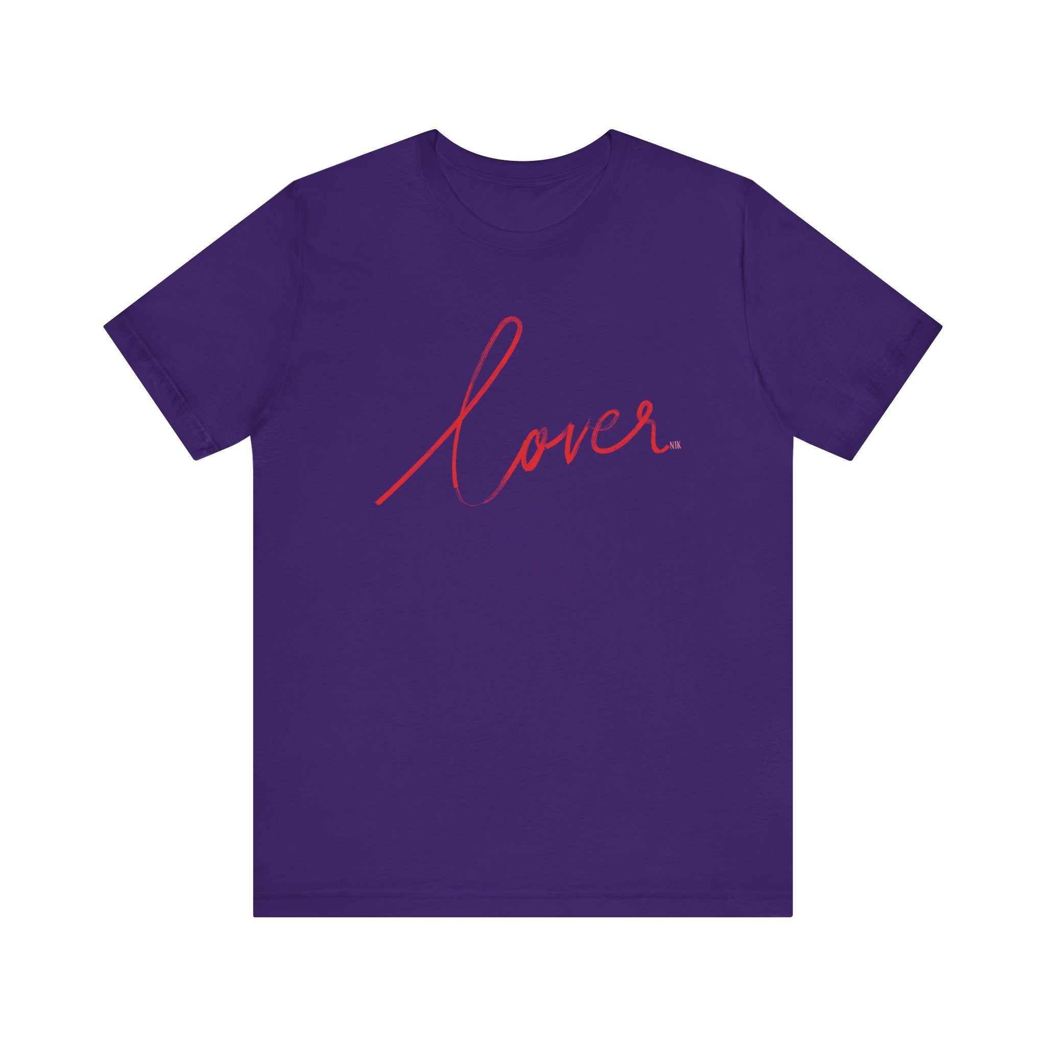 Lover Valentine Casual Soft Unisex Jersey Crew Neck Short Sleeve TeeT-ShirtLover Valentine Casual Soft Unisex Jersey Crew Neck Short Sleeve Tee