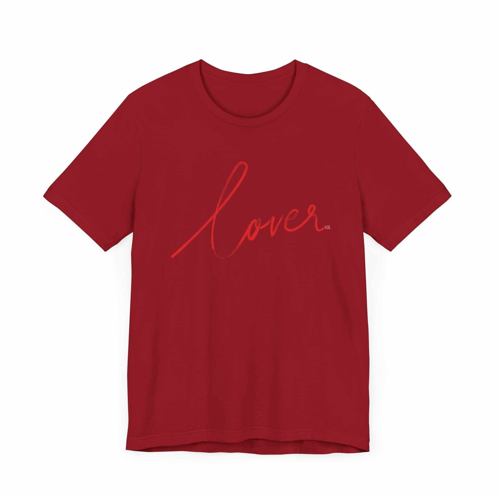 Lover Valentine Casual Soft Unisex Jersey Crew Neck Short Sleeve TeeT-ShirtLover Valentine Casual Soft Unisex Jersey Crew Neck Short Sleeve Tee