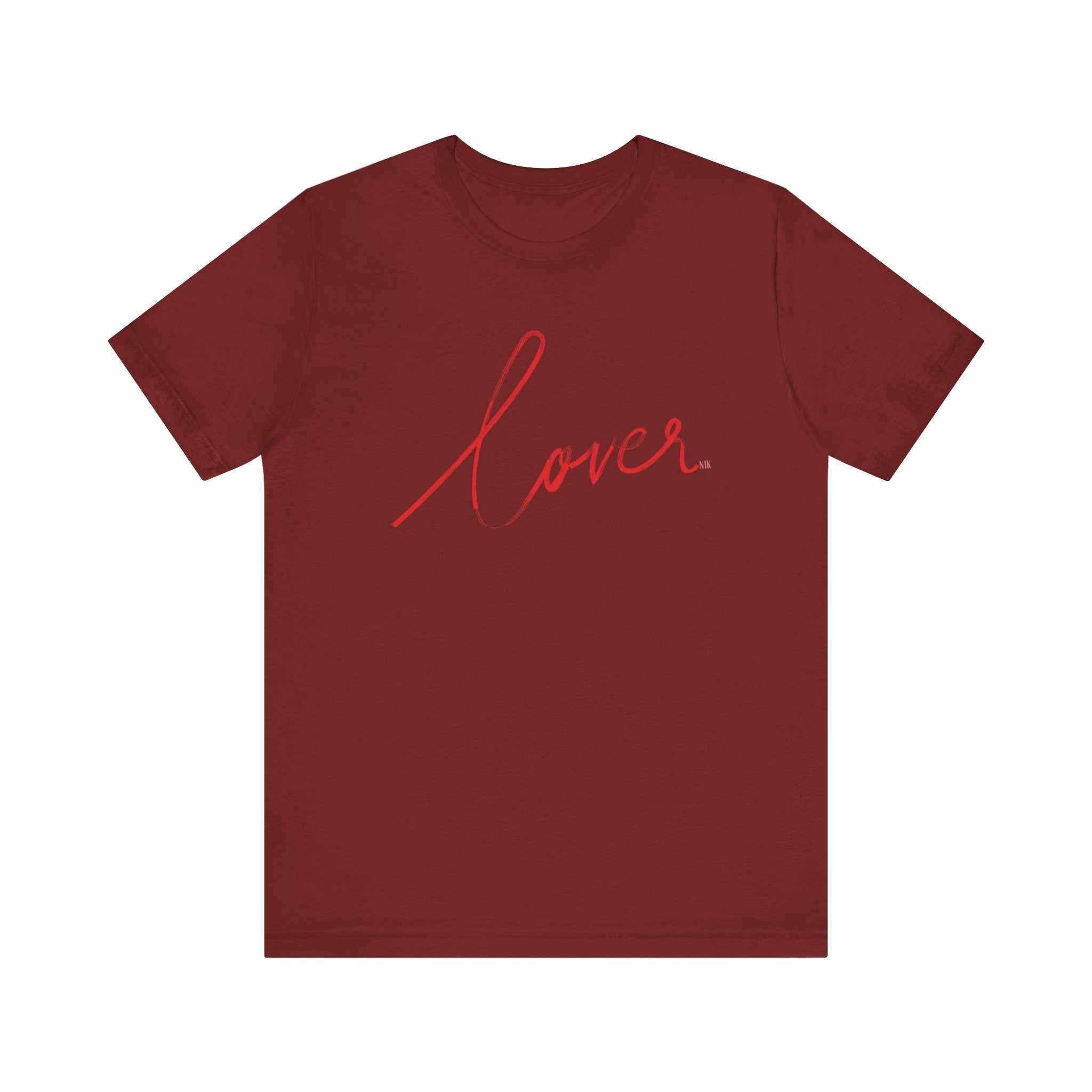 Lover Valentine Casual Soft Unisex Jersey Crew Neck Short Sleeve TeeT-ShirtLover Valentine Casual Soft Unisex Jersey Crew Neck Short Sleeve Tee