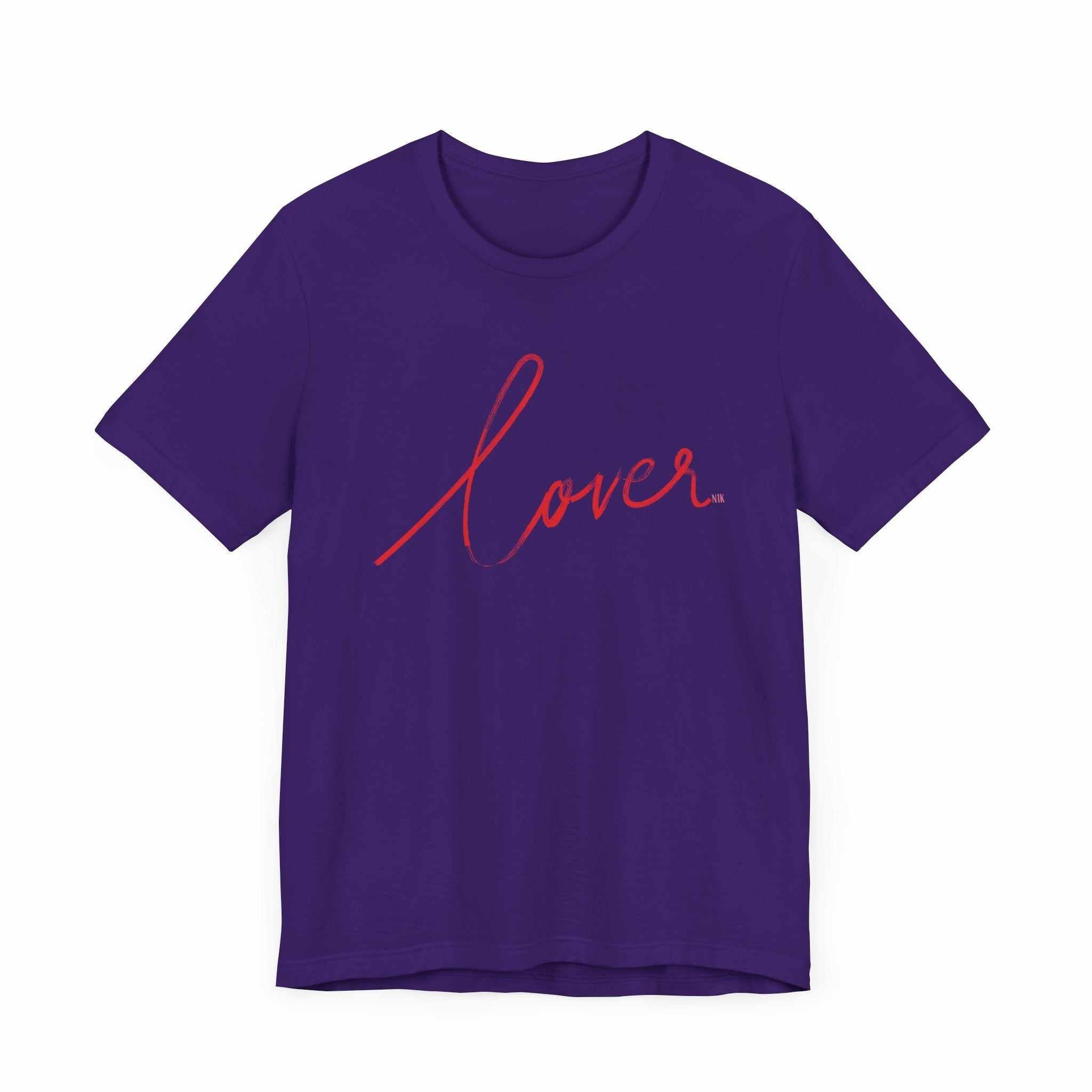 Lover Valentine Casual Soft Unisex Jersey Crew Neck Short Sleeve TeeT-ShirtLover Valentine Casual Soft Unisex Jersey Crew Neck Short Sleeve Tee