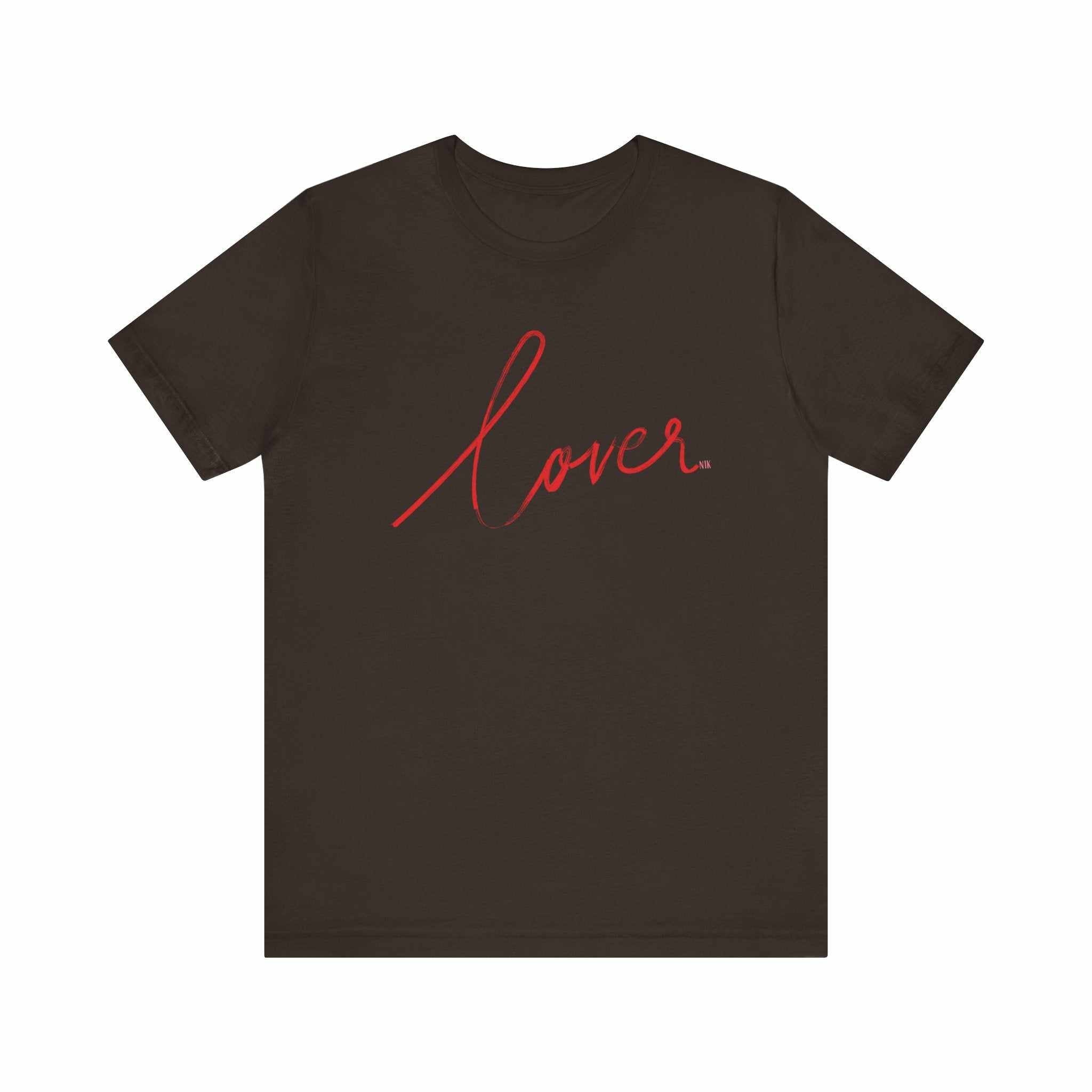 Lover Valentine Casual Soft Unisex Jersey Crew Neck Short Sleeve TeeT-ShirtLover Valentine Casual Soft Unisex Jersey Crew Neck Short Sleeve Tee