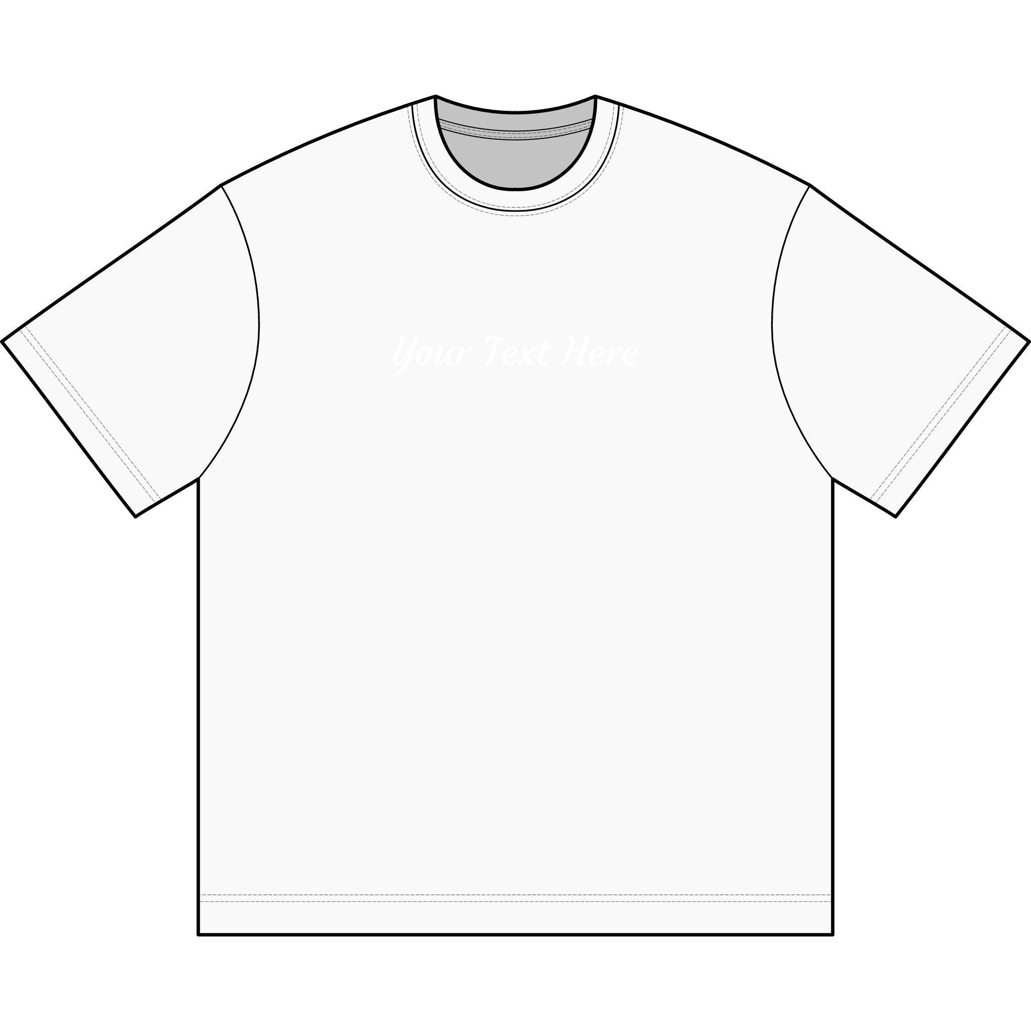 Men's Box Tee — Custom Embroidery Chest Logo Casual T-Shirt