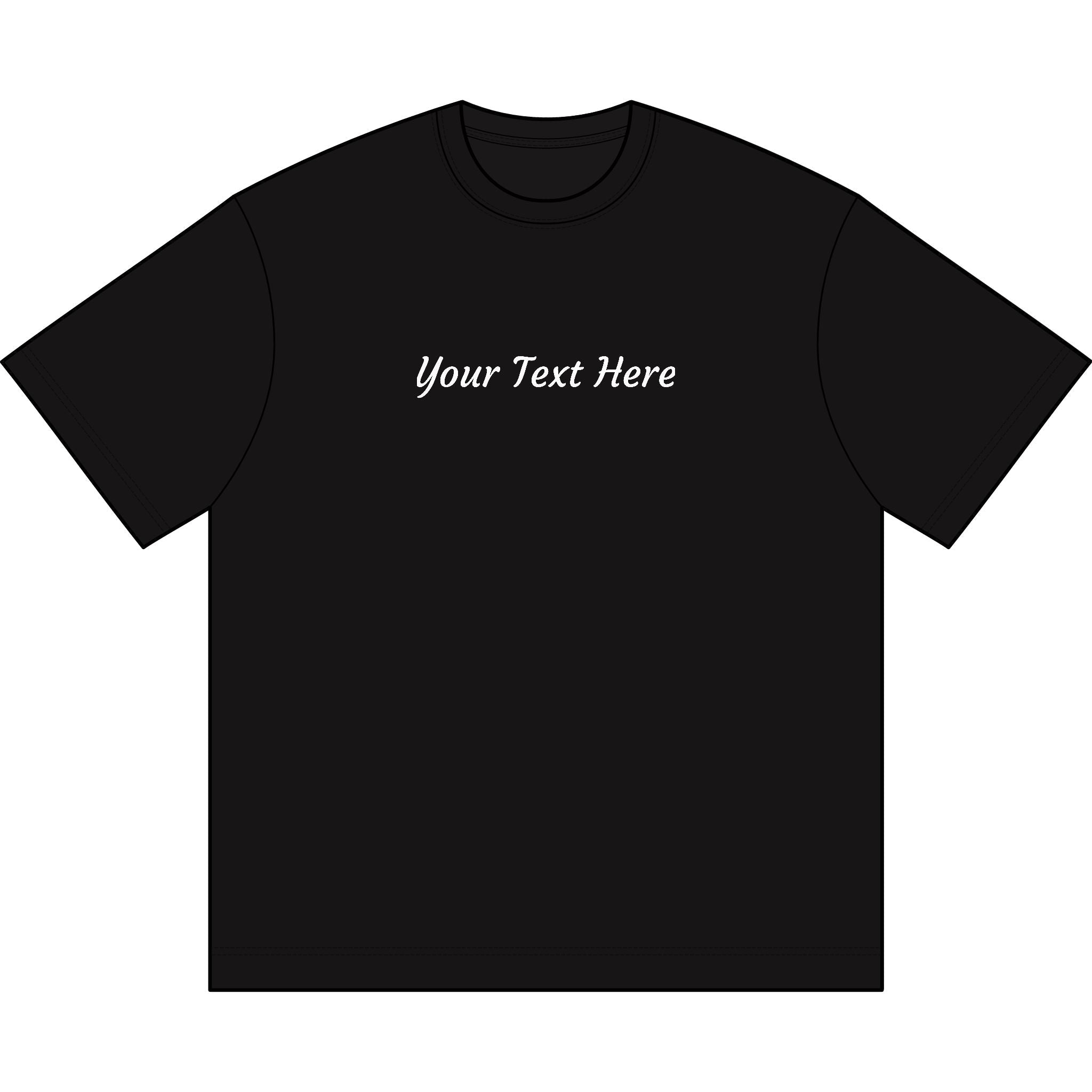 Men's Box Tee — Custom Embroidery Chest Logo Casual T-Shirt