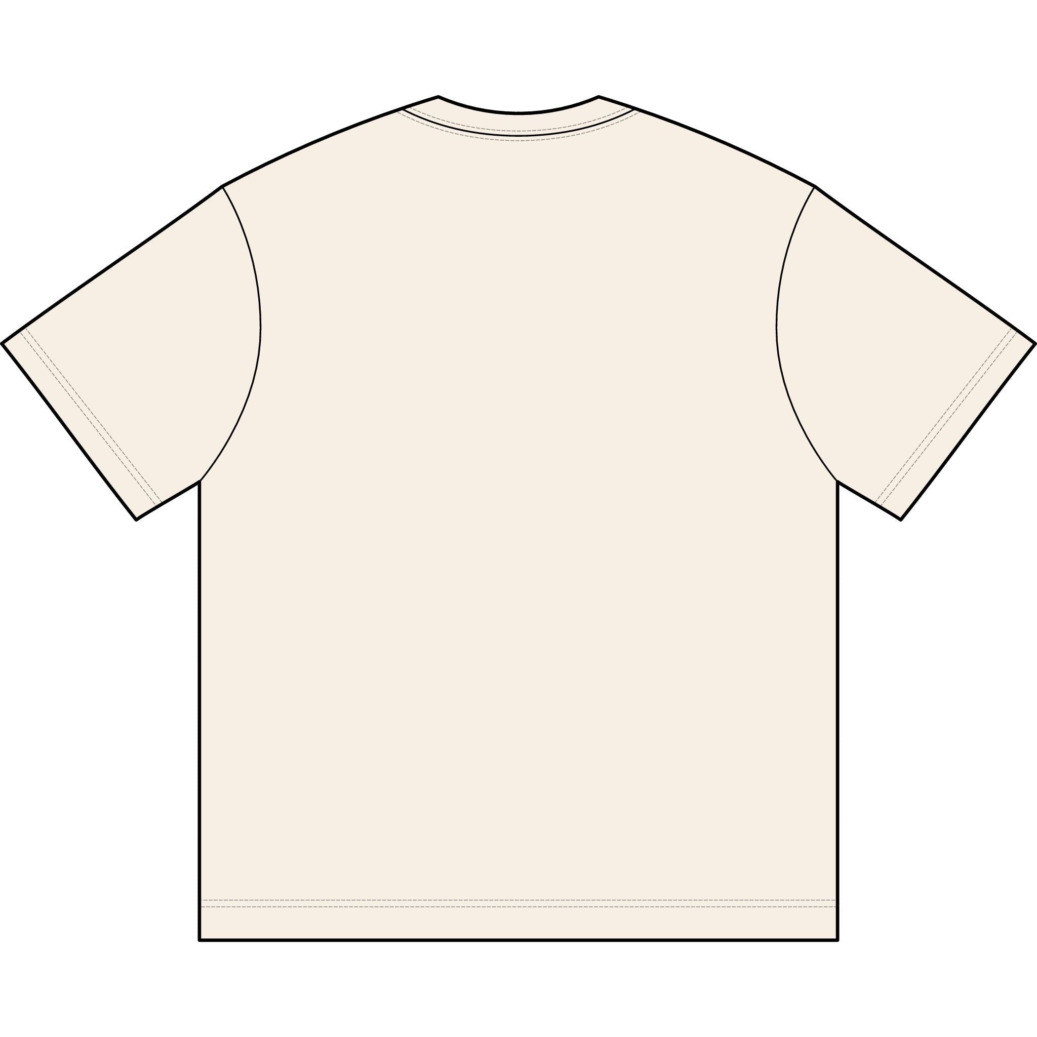 Men's Box Tee — Custom Embroidery Chest Logo Casual T-Shirt
