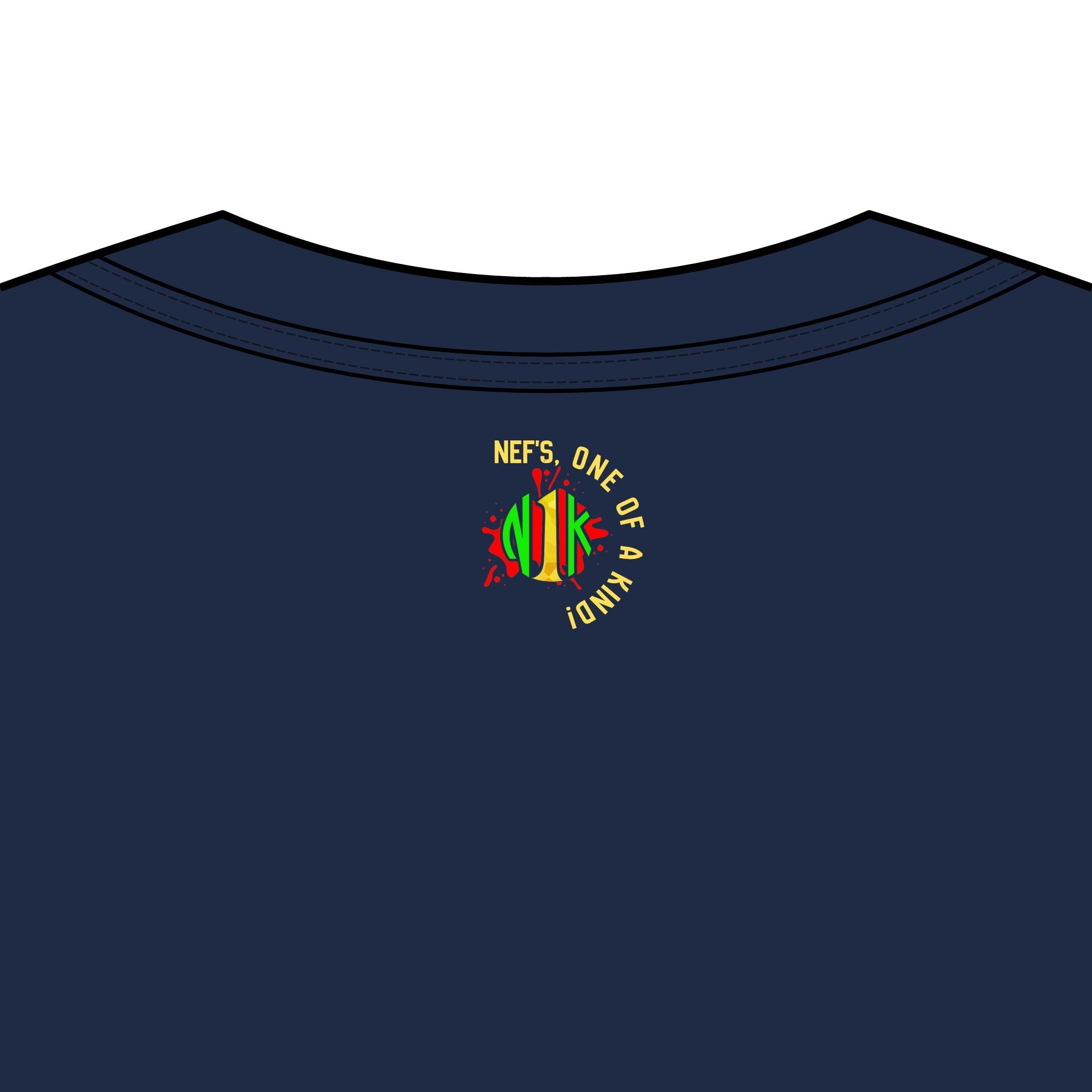 Men's Box Tee — Custom Embroidery Chest Logo Casual T-Shirt