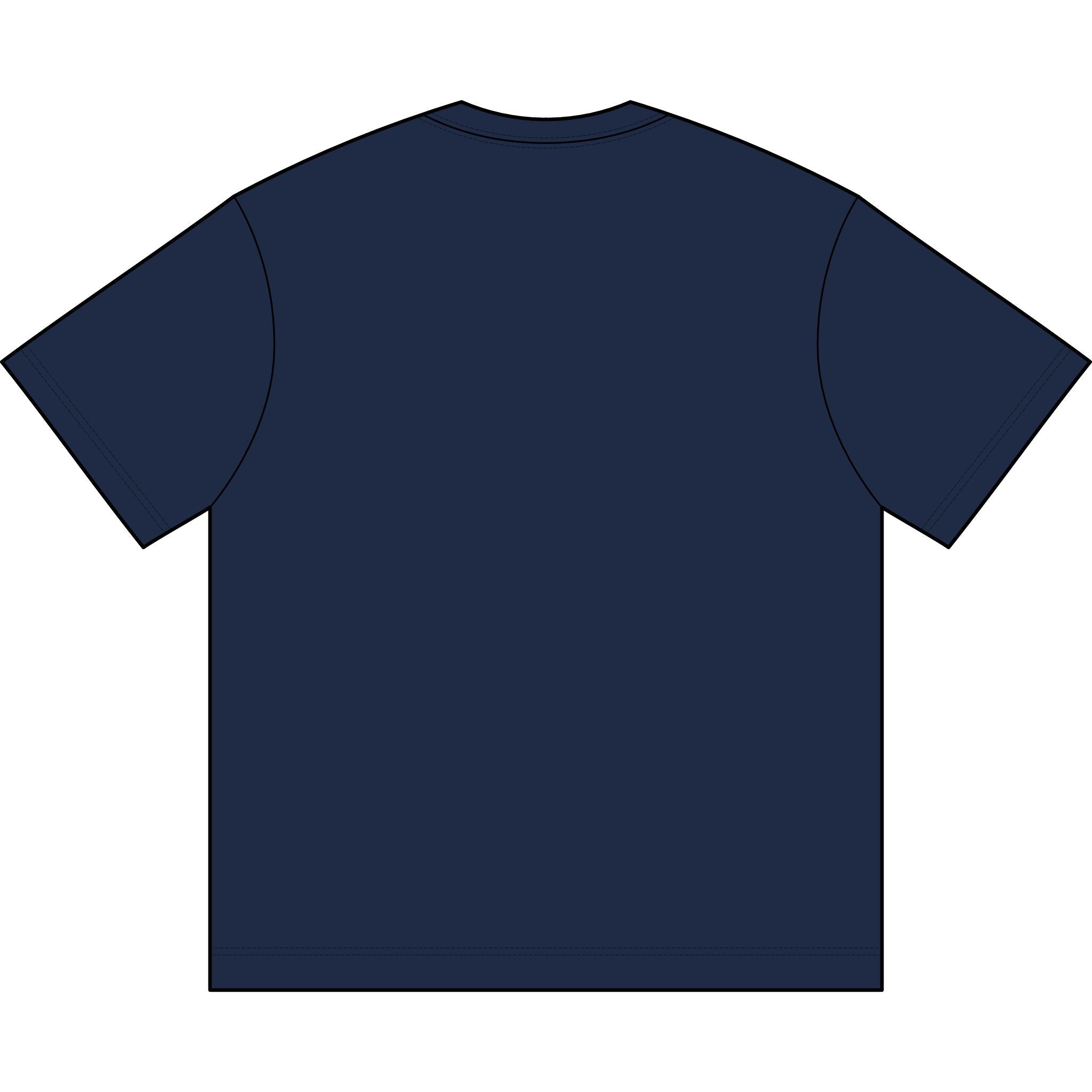 Men's Box Tee — Custom Embroidery Chest Logo Casual T-Shirt