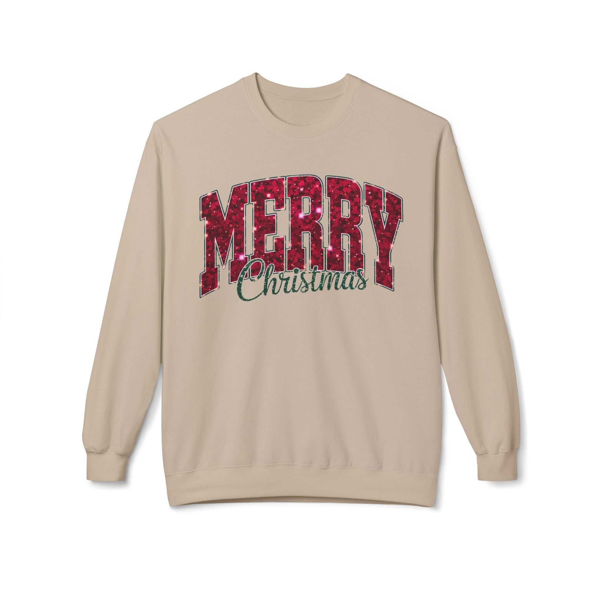 Merry Christmas Plaid Crewneck SweatshirtSweatshirtMerry Christmas Plaid