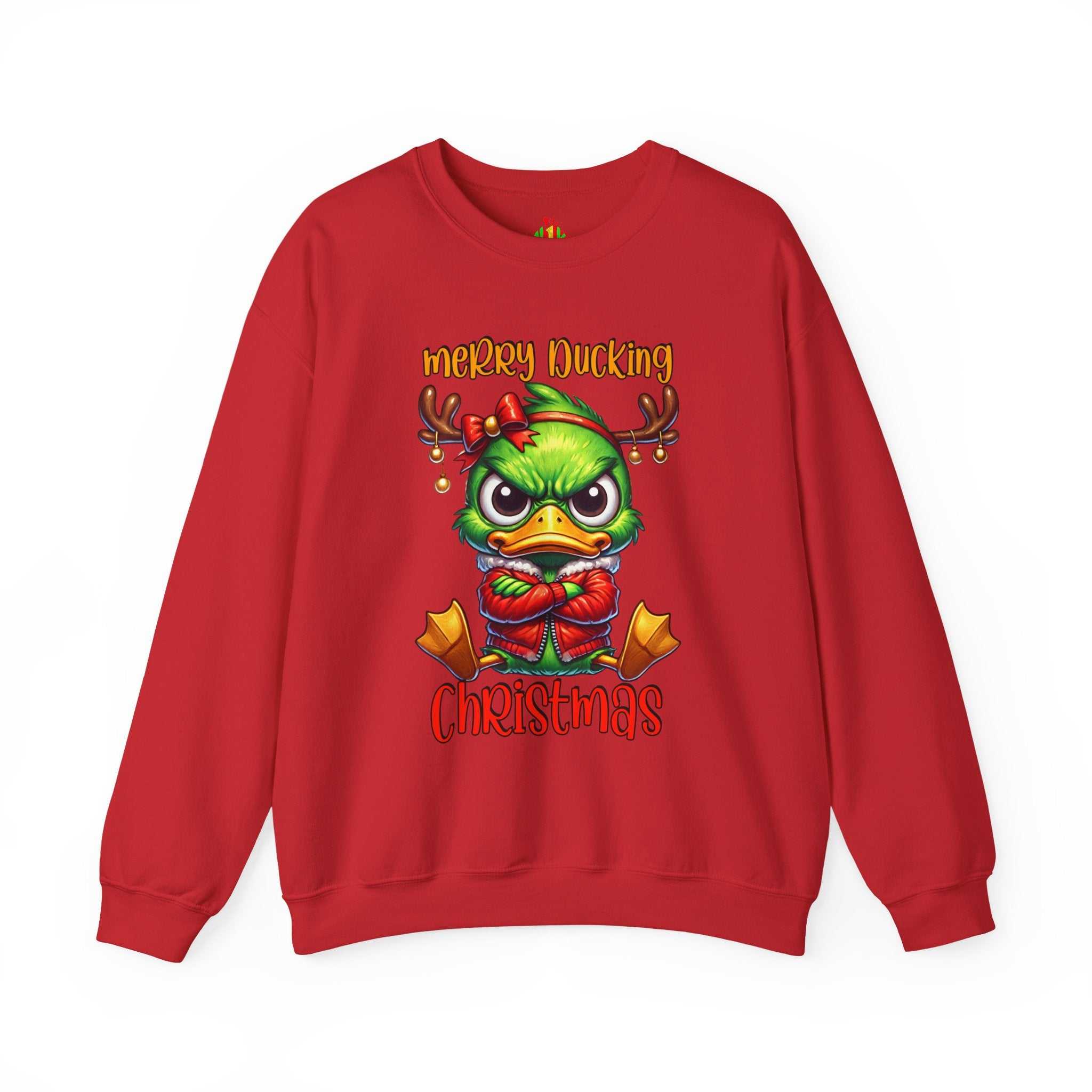 Merry Ducking Christmas Crewneck SweatshirtSweatshirtMerry Ducking Christmas Sweatshirt