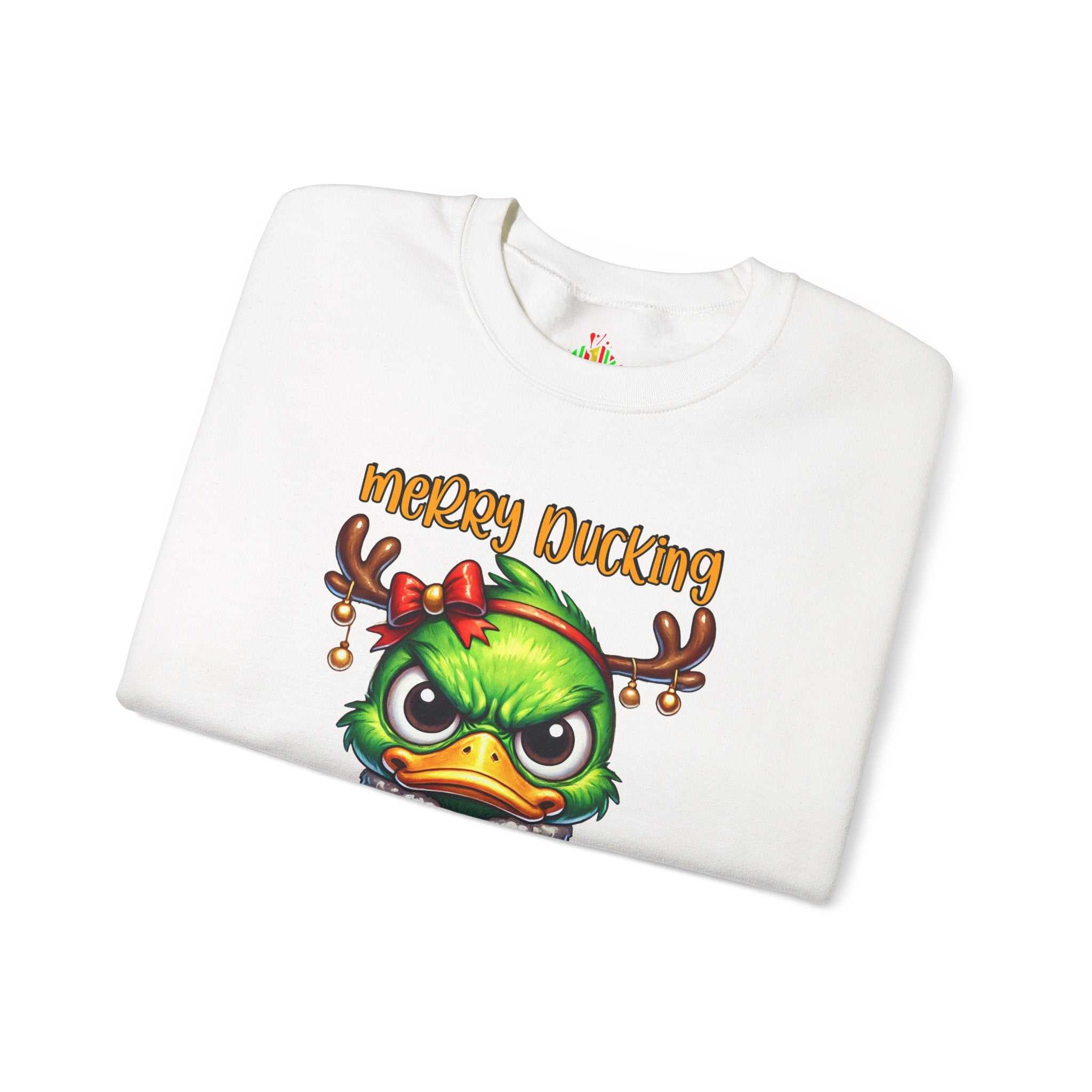 Merry Ducking Christmas Crewneck SweatshirtSweatshirtMerry Ducking Christmas Sweatshirt