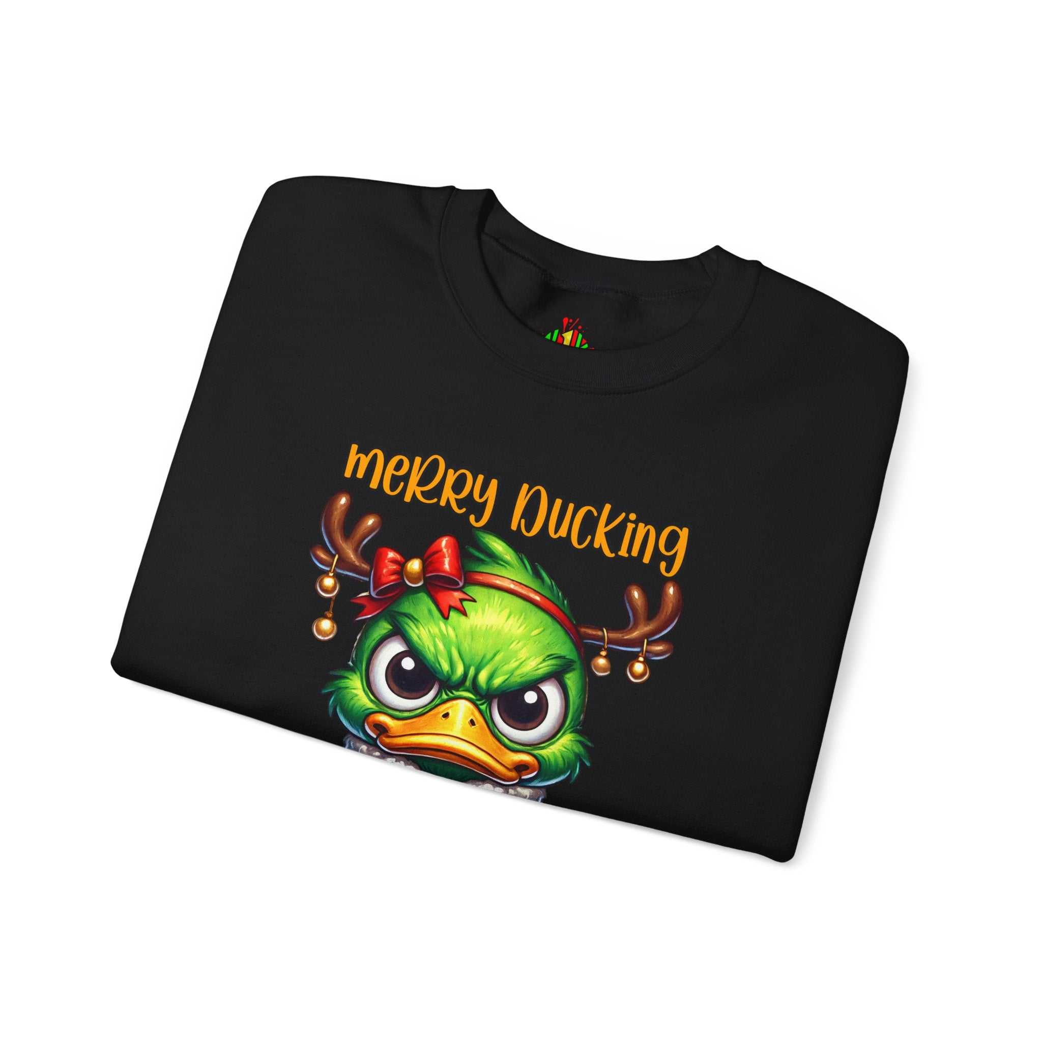 Merry Ducking Christmas Crewneck SweatshirtSweatshirtMerry Ducking Christmas Sweatshirt