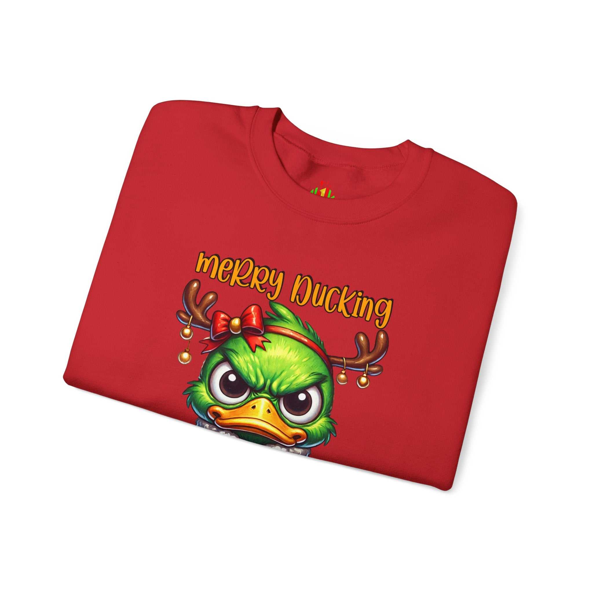 Merry Ducking Christmas Crewneck SweatshirtSweatshirtMerry Ducking Christmas Sweatshirt