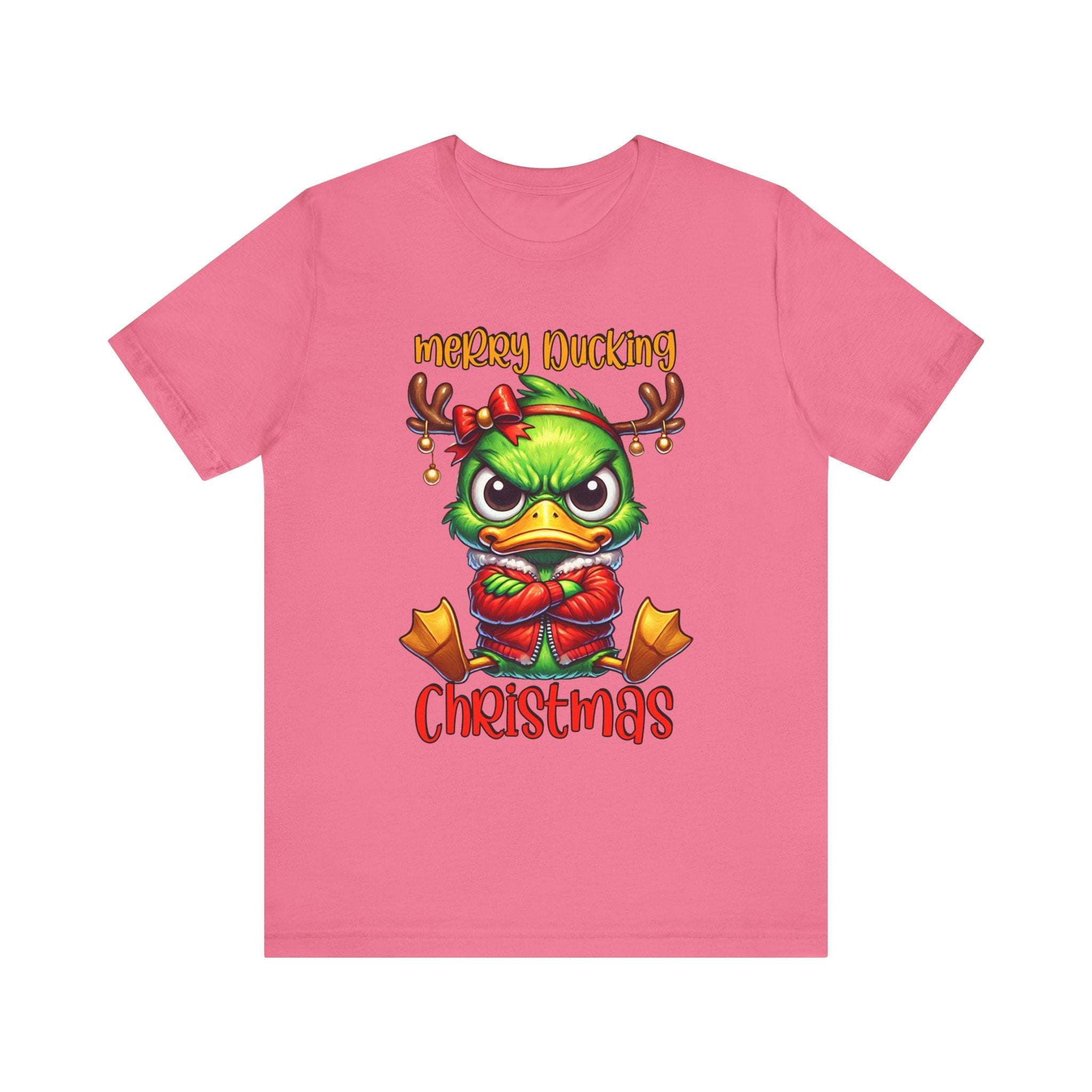 Merry Ducking Christmas Unisex Jersey Short Sleeve Tee