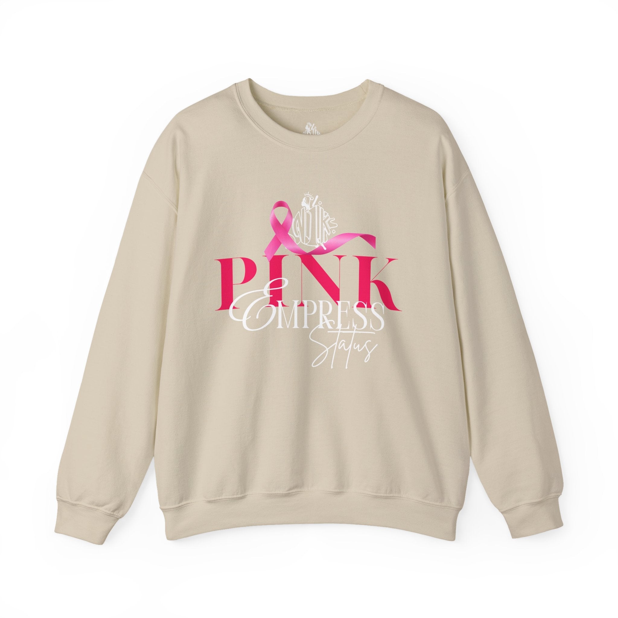 N1K Breast Cancer Awareness Crewneck Sweatshirt - Pink Ribbon "PINK" Design