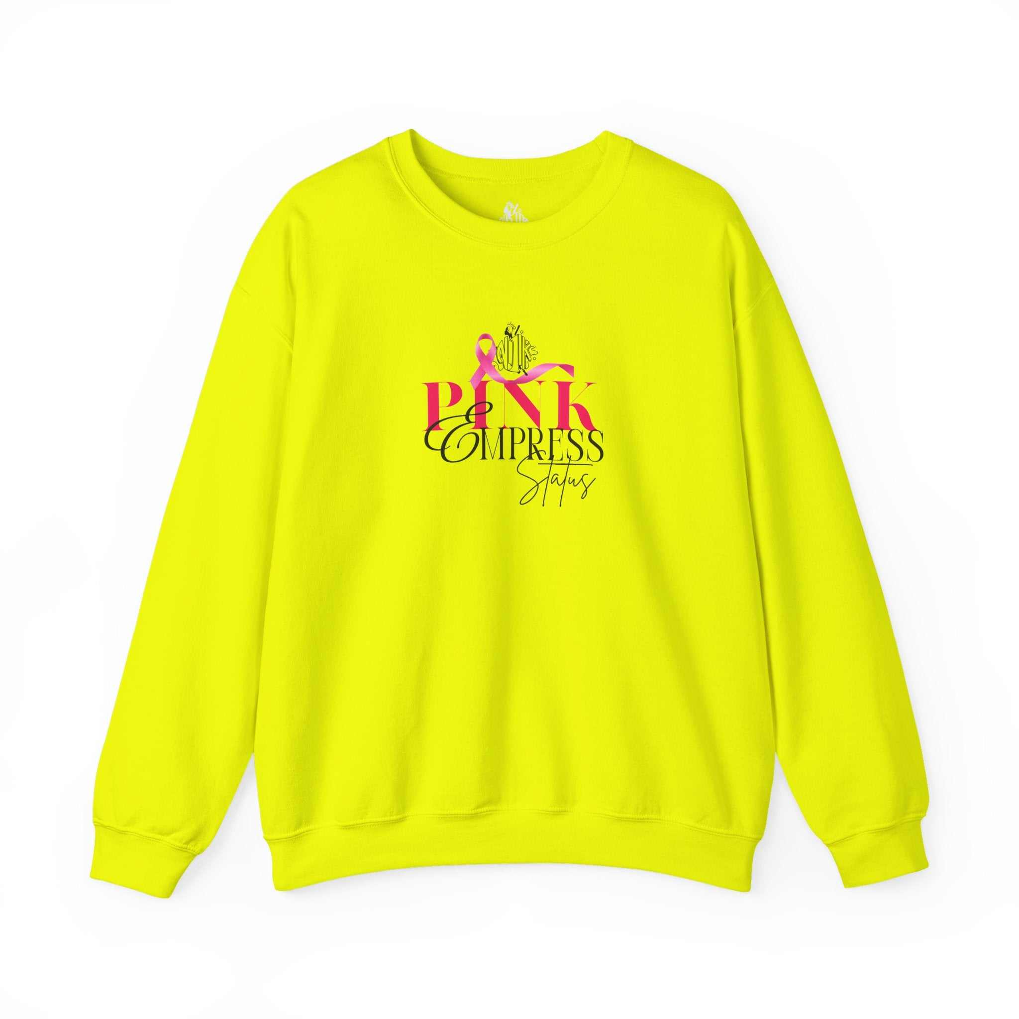 N1K Breast Cancer Awareness Crewneck Sweatshirt - Pink Ribbon "PINK" Design