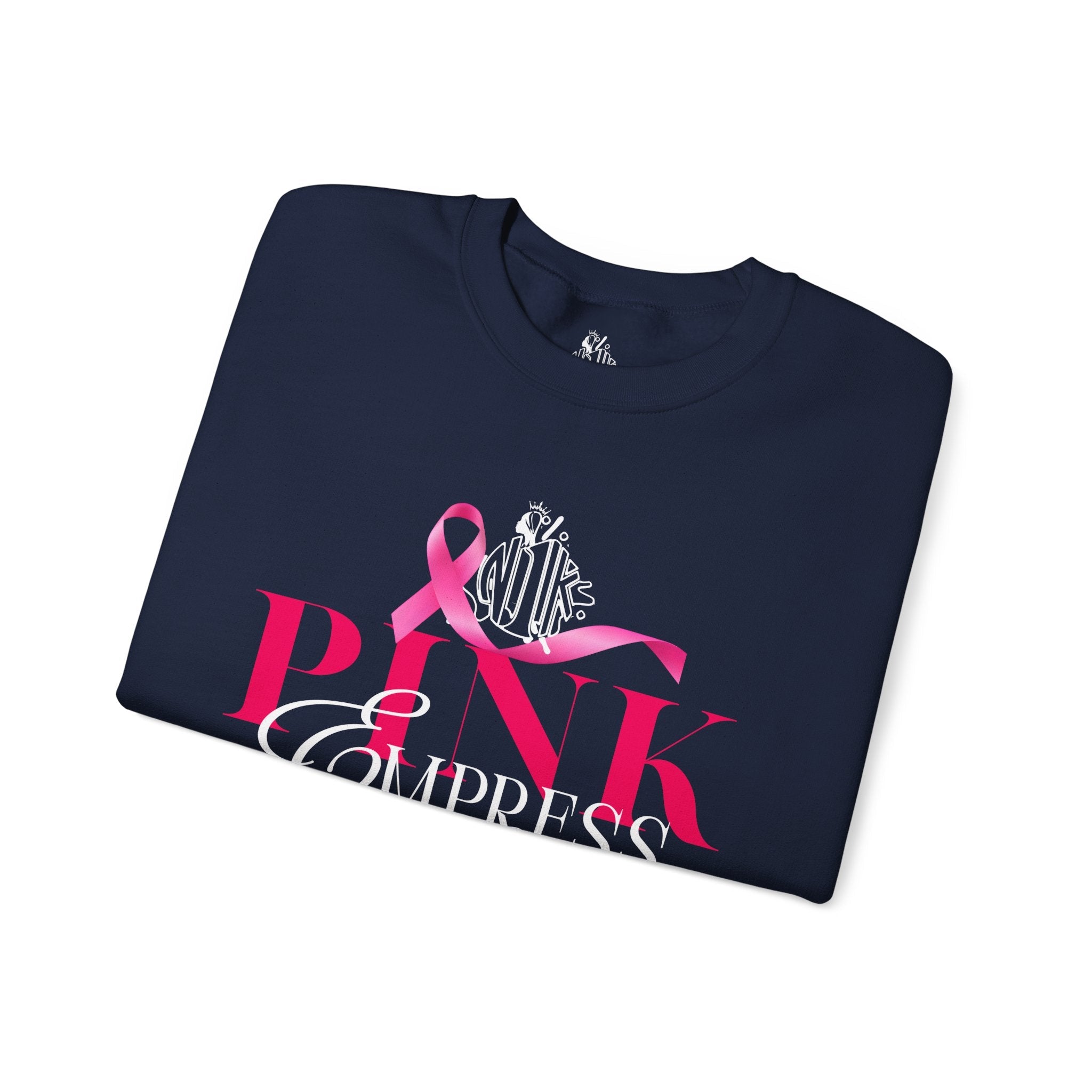 N1K Breast Cancer Awareness Crewneck Sweatshirt - Pink Ribbon "PINK" Design
