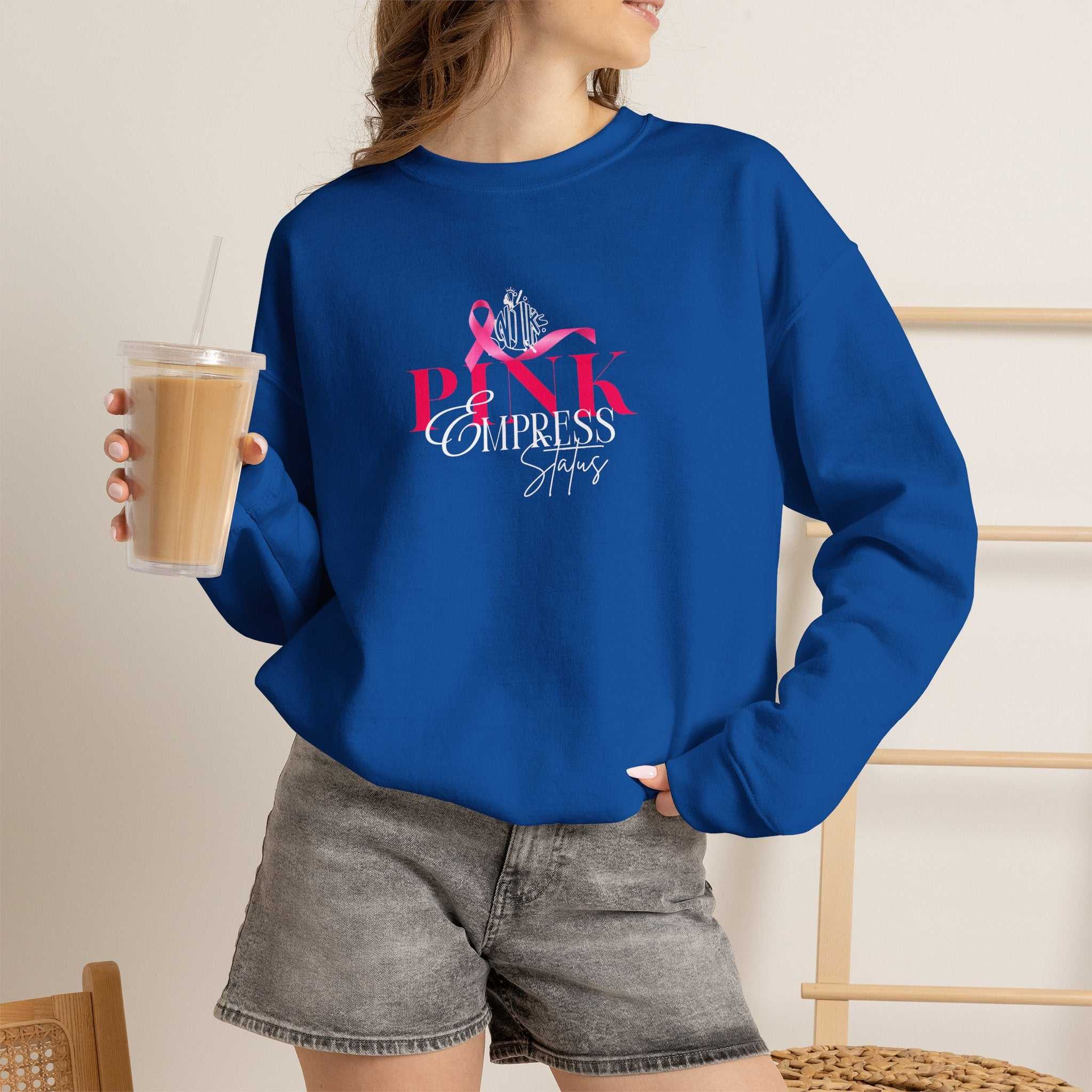 N1K Breast Cancer Awareness Crewneck Sweatshirt - Pink Ribbon "PINK" Design