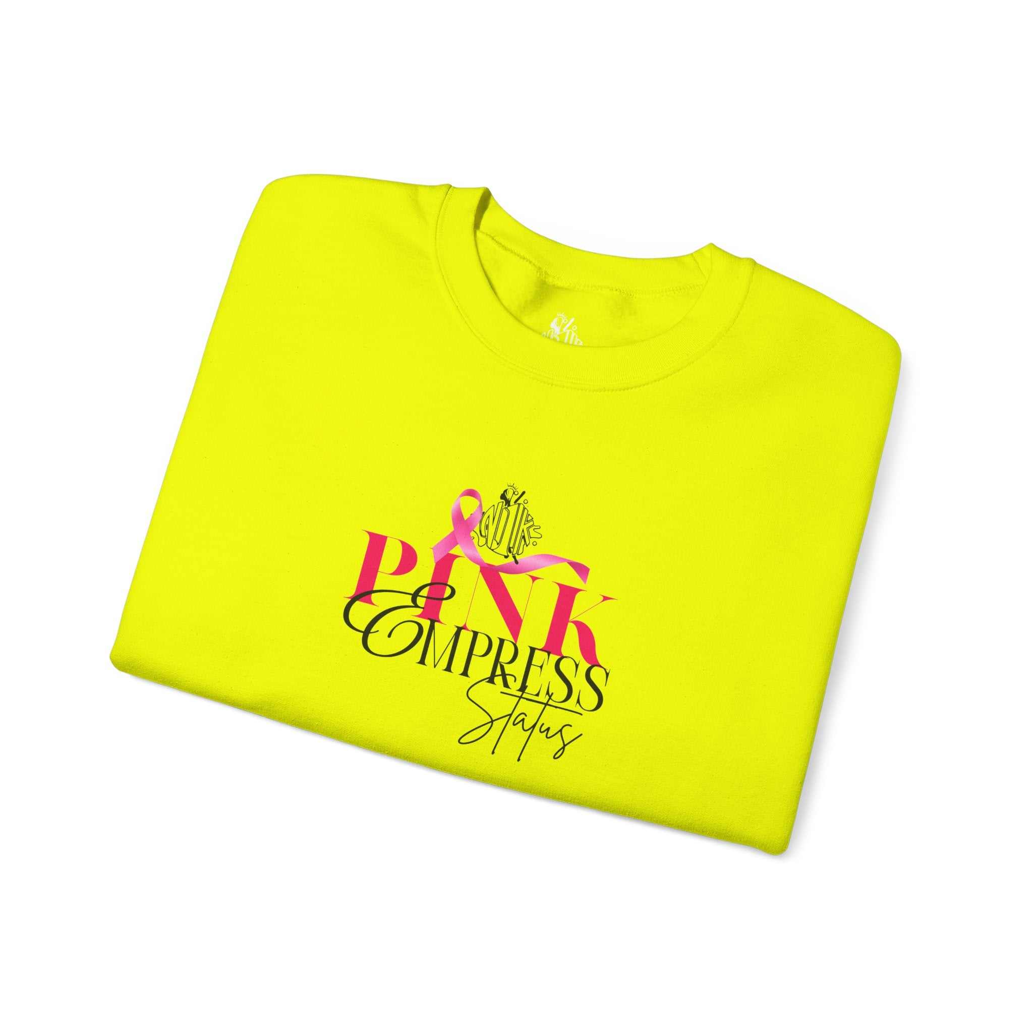 N1K Breast Cancer Awareness Crewneck Sweatshirt - Pink Ribbon "PINK" Design