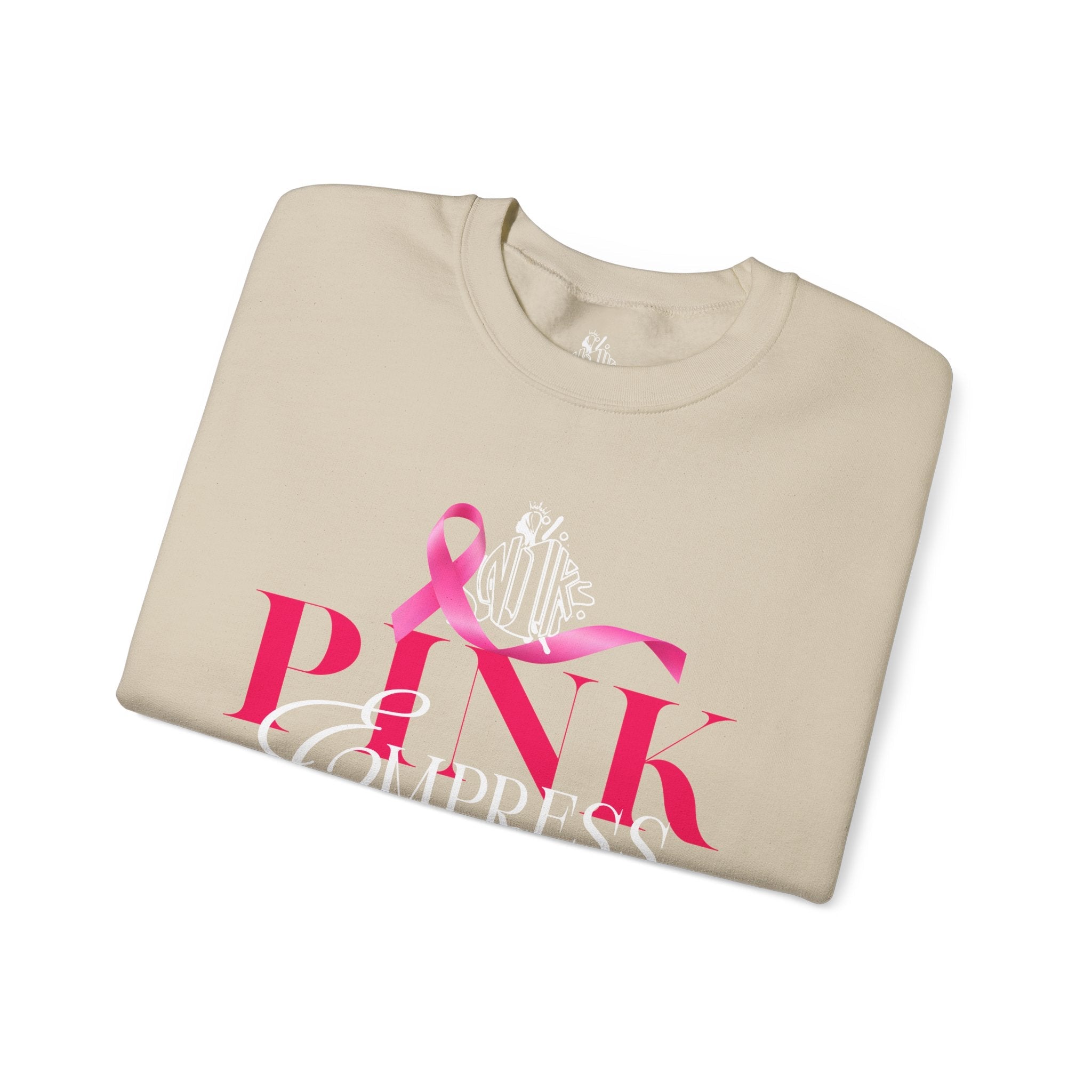 N1K Breast Cancer Awareness Crewneck Sweatshirt - Pink Ribbon "PINK" Design
