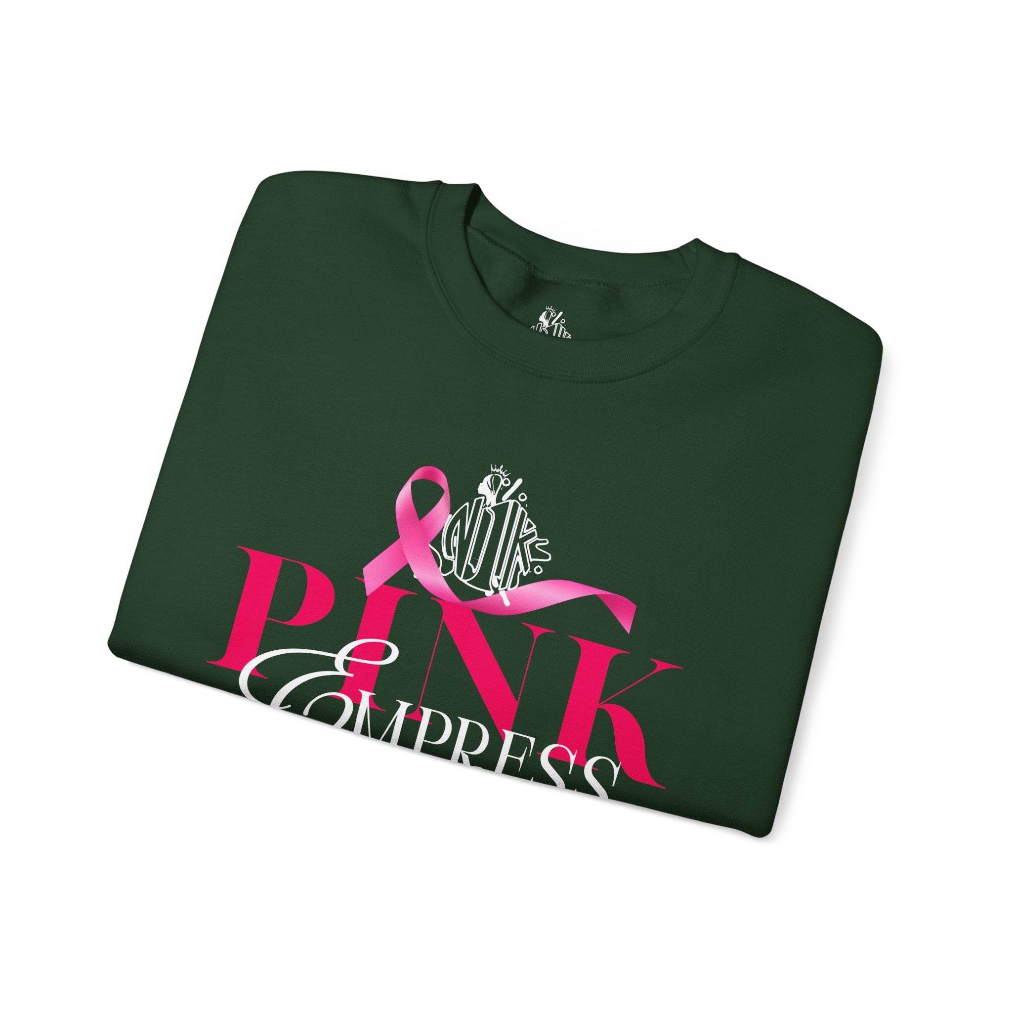N1K Breast Cancer Awareness Crewneck Sweatshirt - Pink Ribbon "PINK" Design