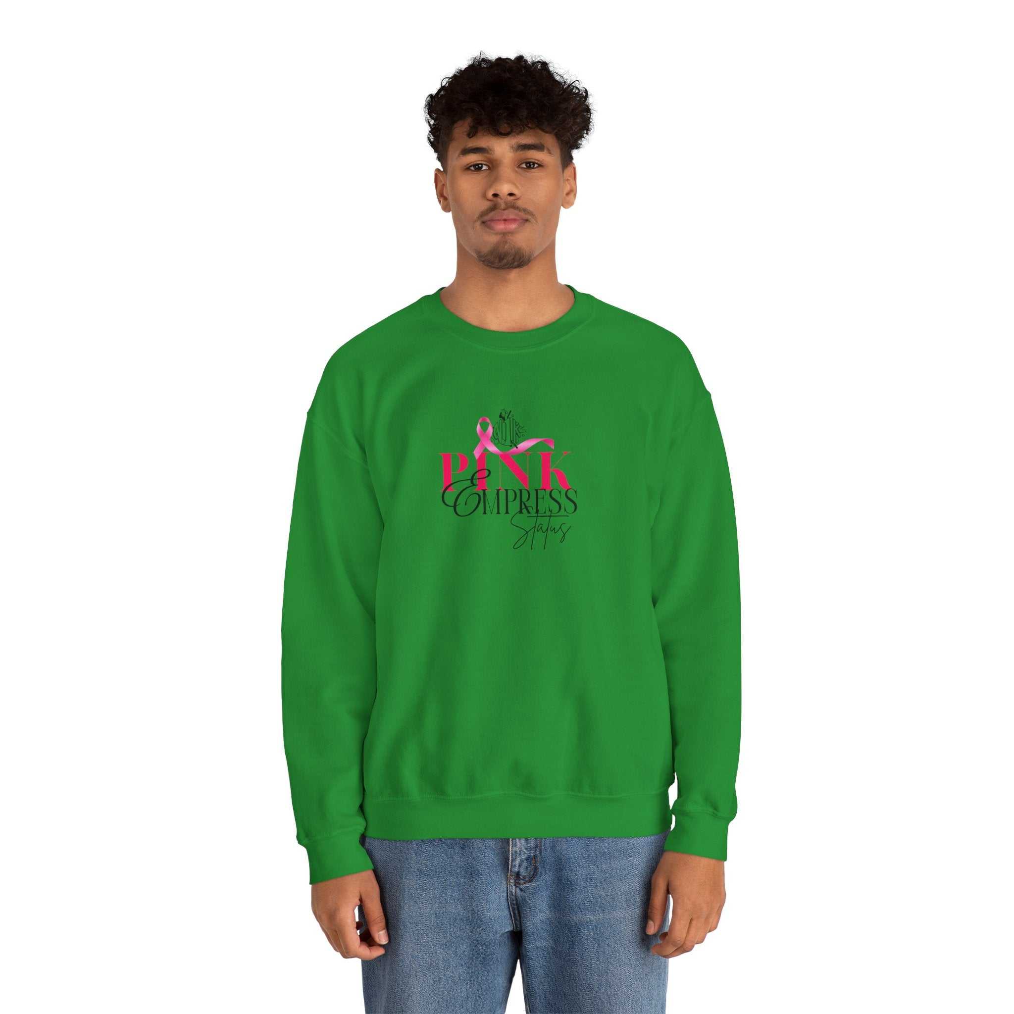 N1K Breast Cancer Awareness Crewneck Sweatshirt - Pink Ribbon "PINK" Design