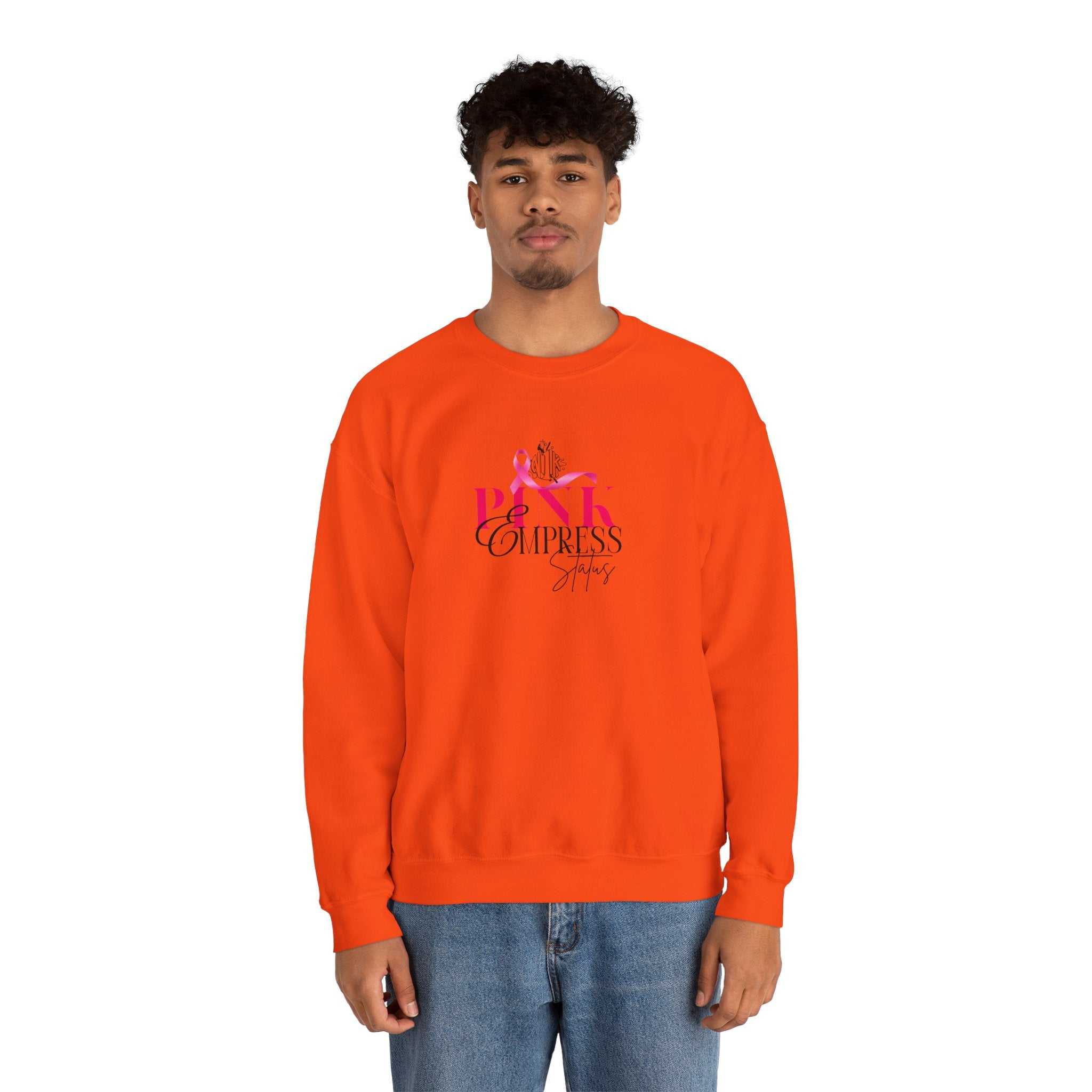 N1K Breast Cancer Awareness Crewneck Sweatshirt - Pink Ribbon "PINK" Design