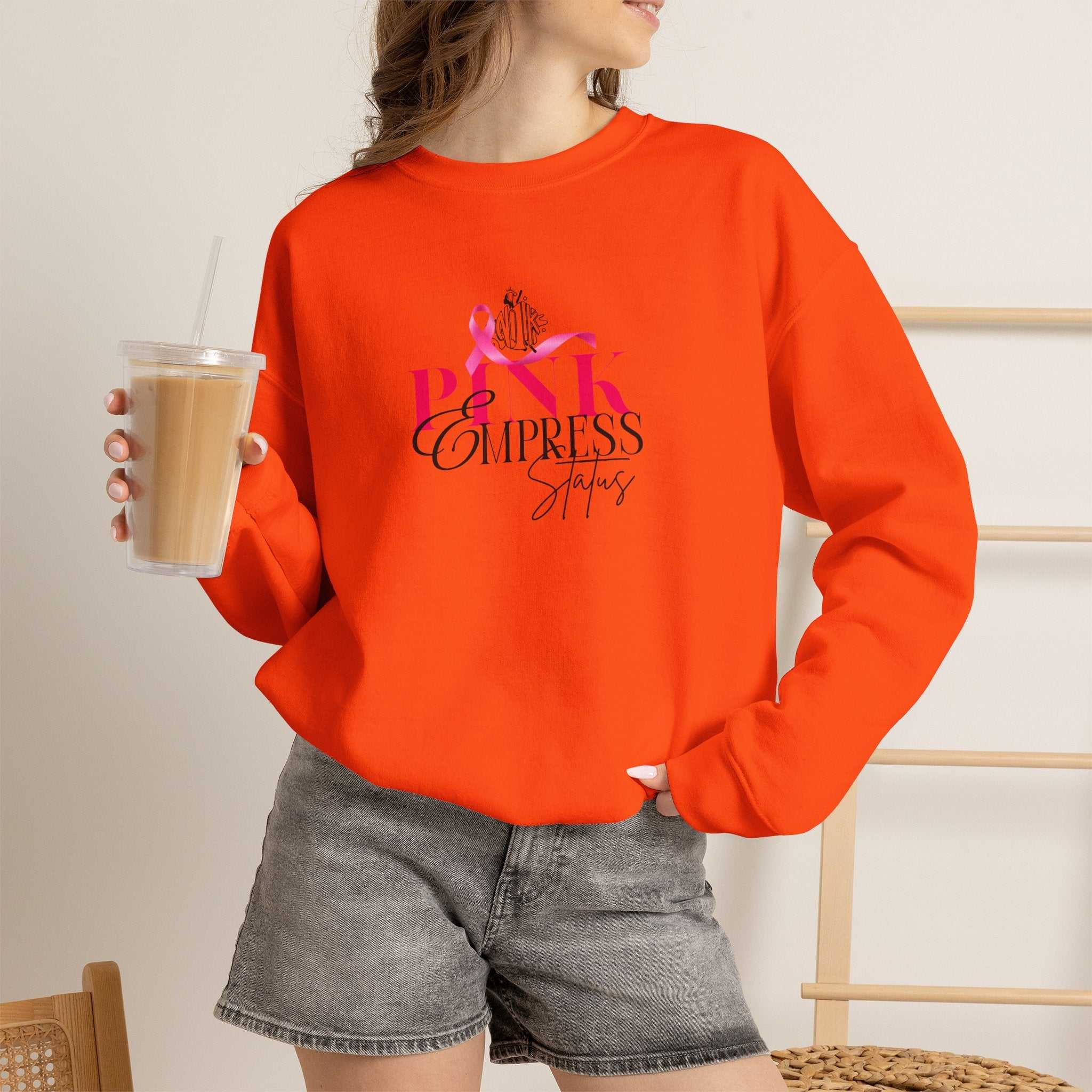 N1K Breast Cancer Awareness Crewneck Sweatshirt - Pink Ribbon "PINK" Design