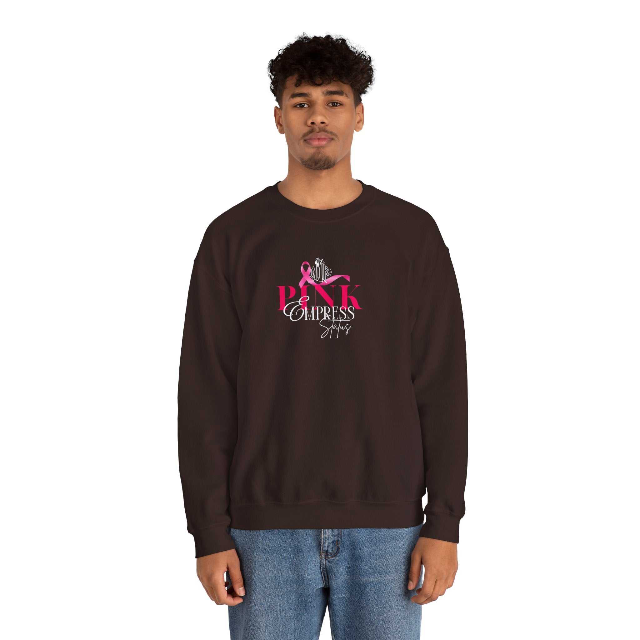 N1K Breast Cancer Awareness Crewneck Sweatshirt - Pink Ribbon "PINK" Design