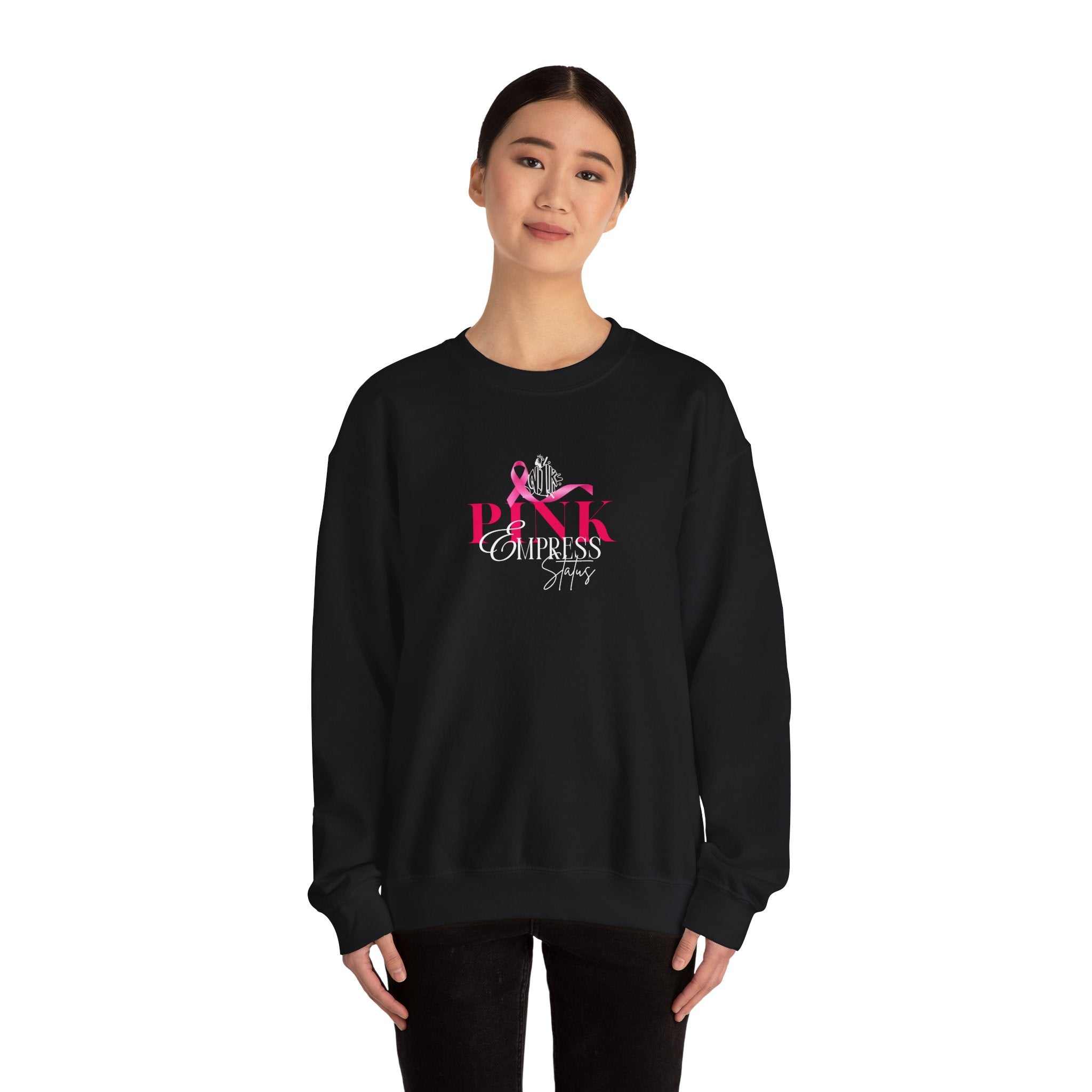 N1K Breast Cancer Awareness Crewneck Sweatshirt - Pink Ribbon "PINK" Design