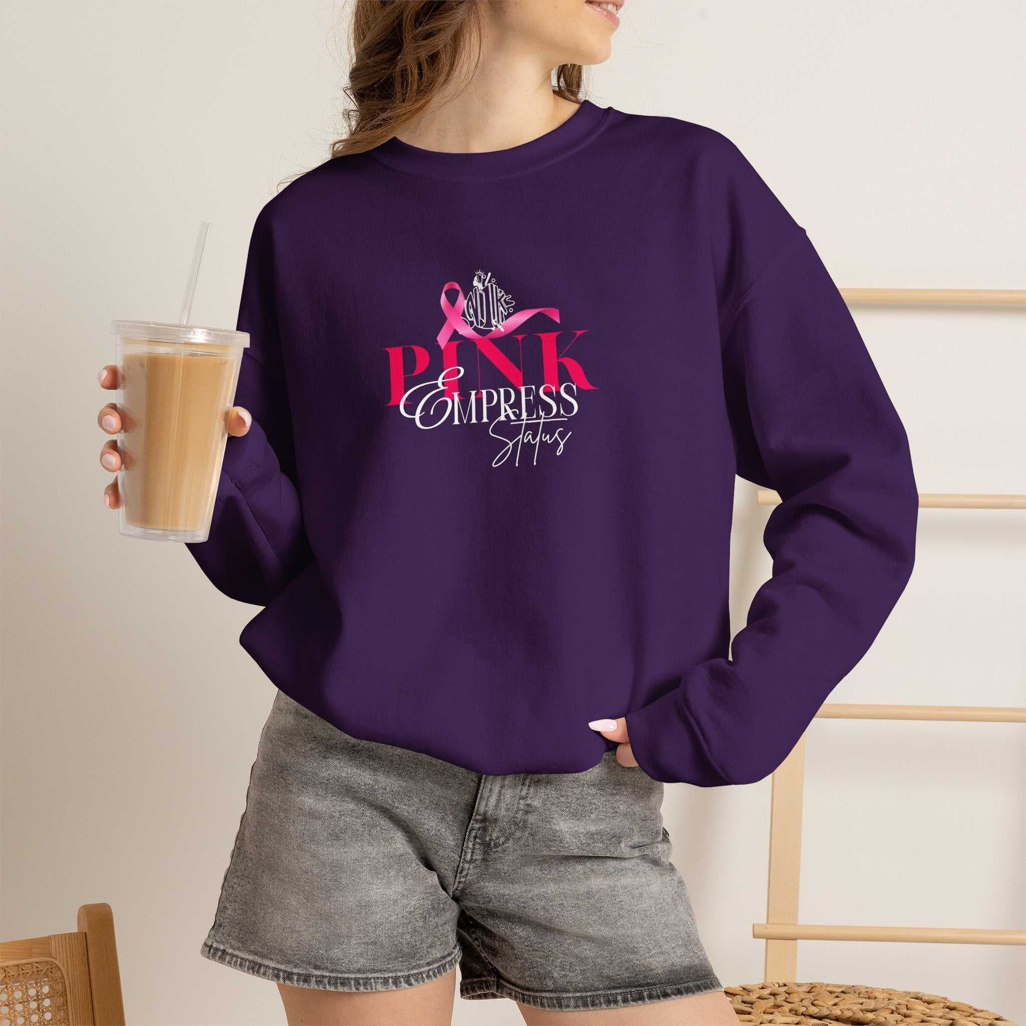 N1K Breast Cancer Awareness Crewneck Sweatshirt - Pink Ribbon "PINK" Design