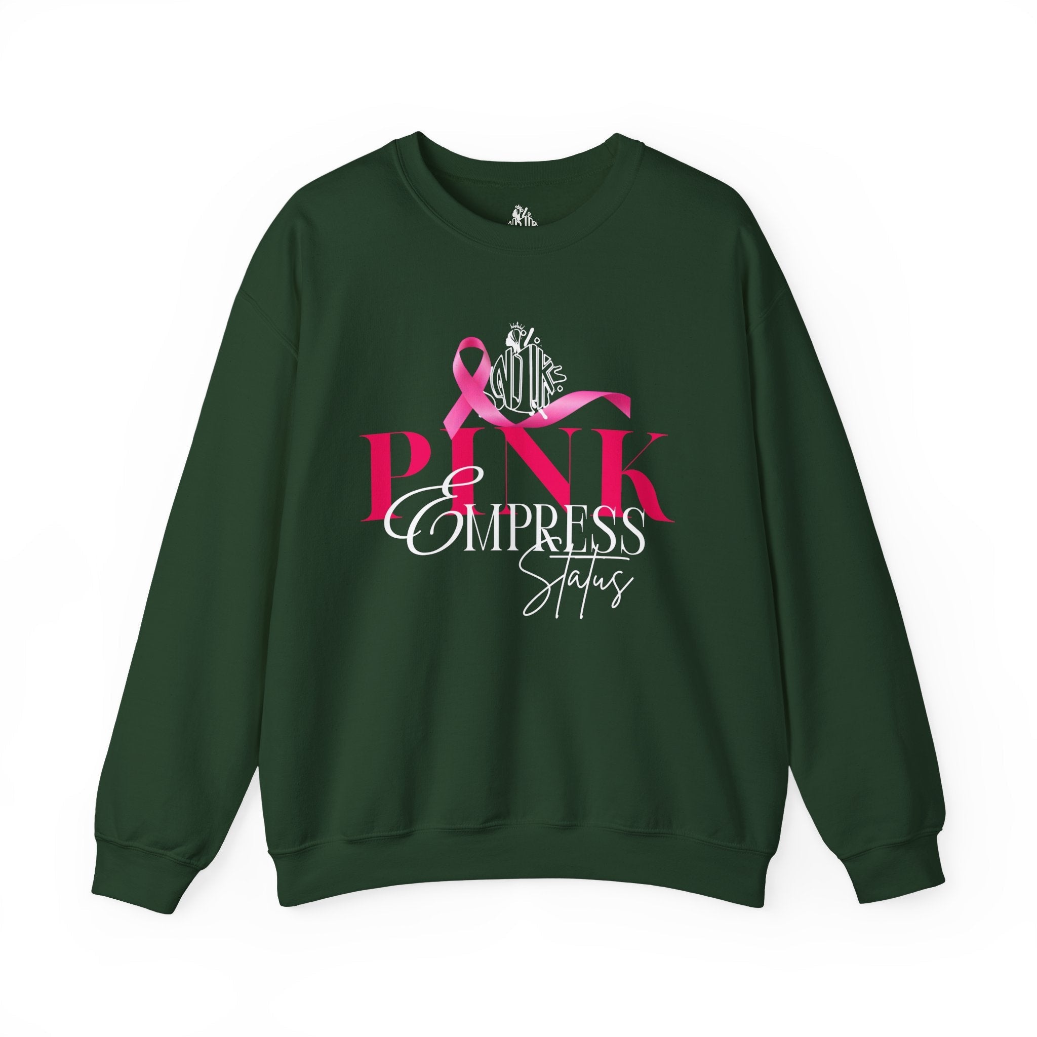 N1K Breast Cancer Awareness Crewneck Sweatshirt - Pink Ribbon "PINK" Design