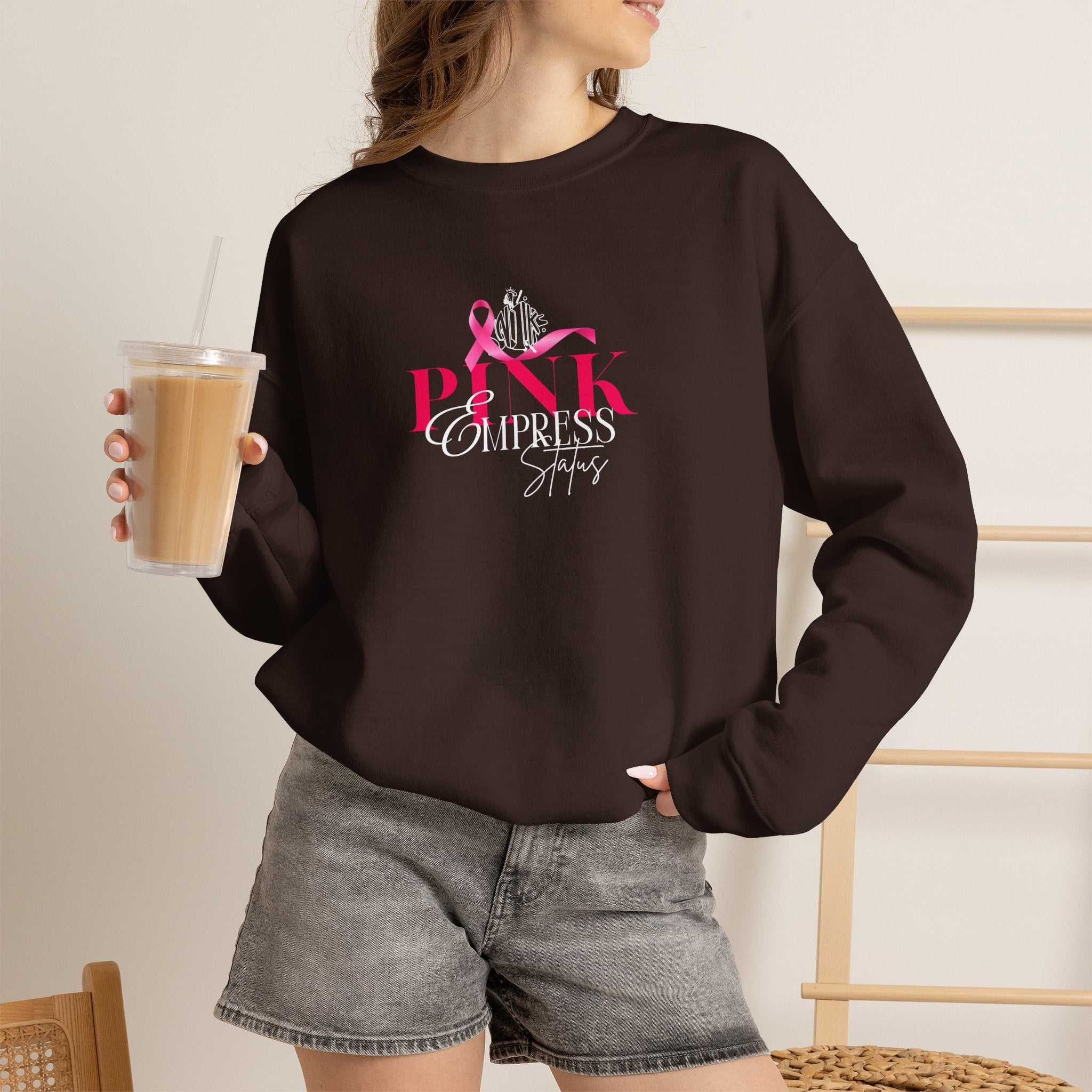 N1K Breast Cancer Awareness Crewneck Sweatshirt - Pink Ribbon "PINK" Design