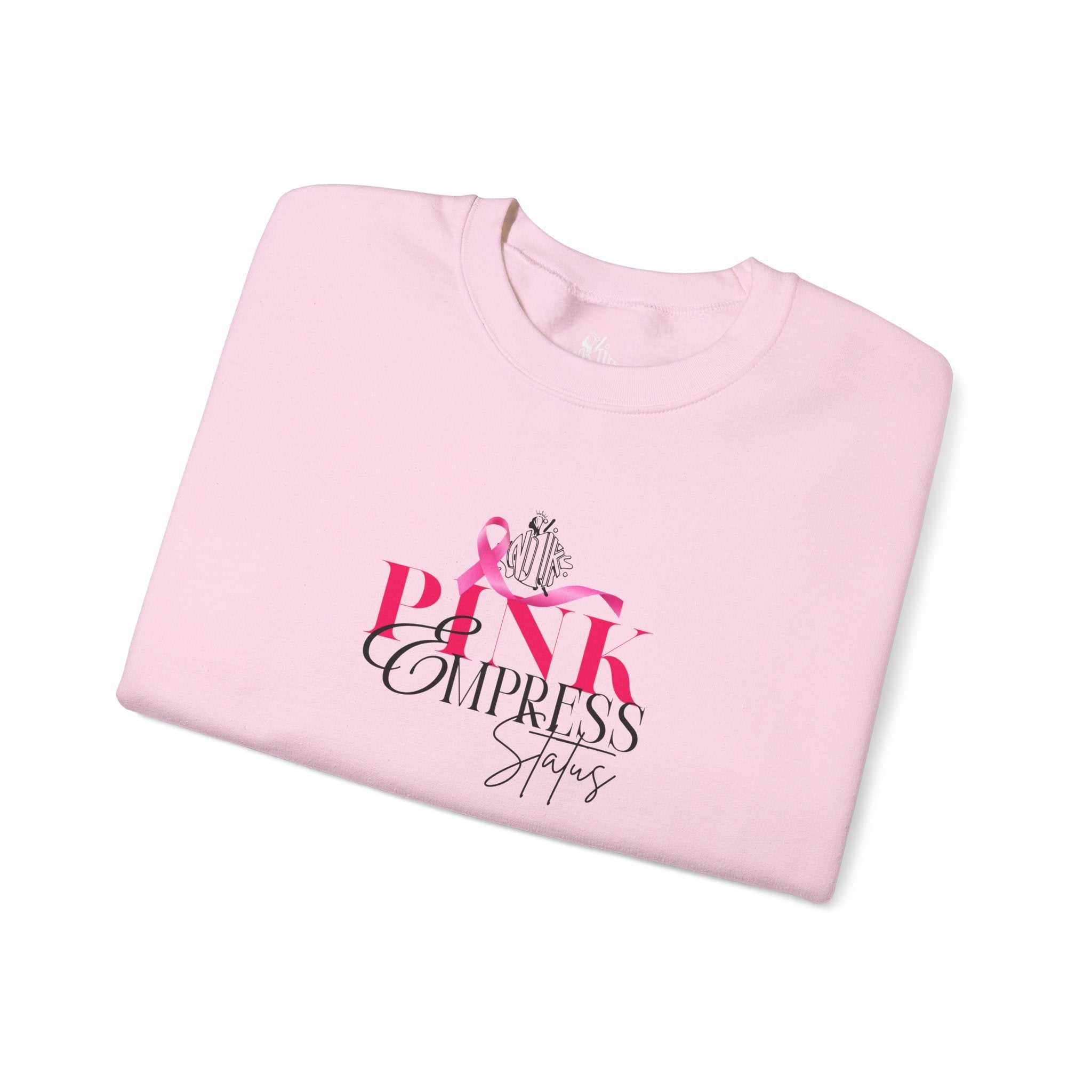 N1K Breast Cancer Awareness Crewneck Sweatshirt - Pink Ribbon "PINK" Design