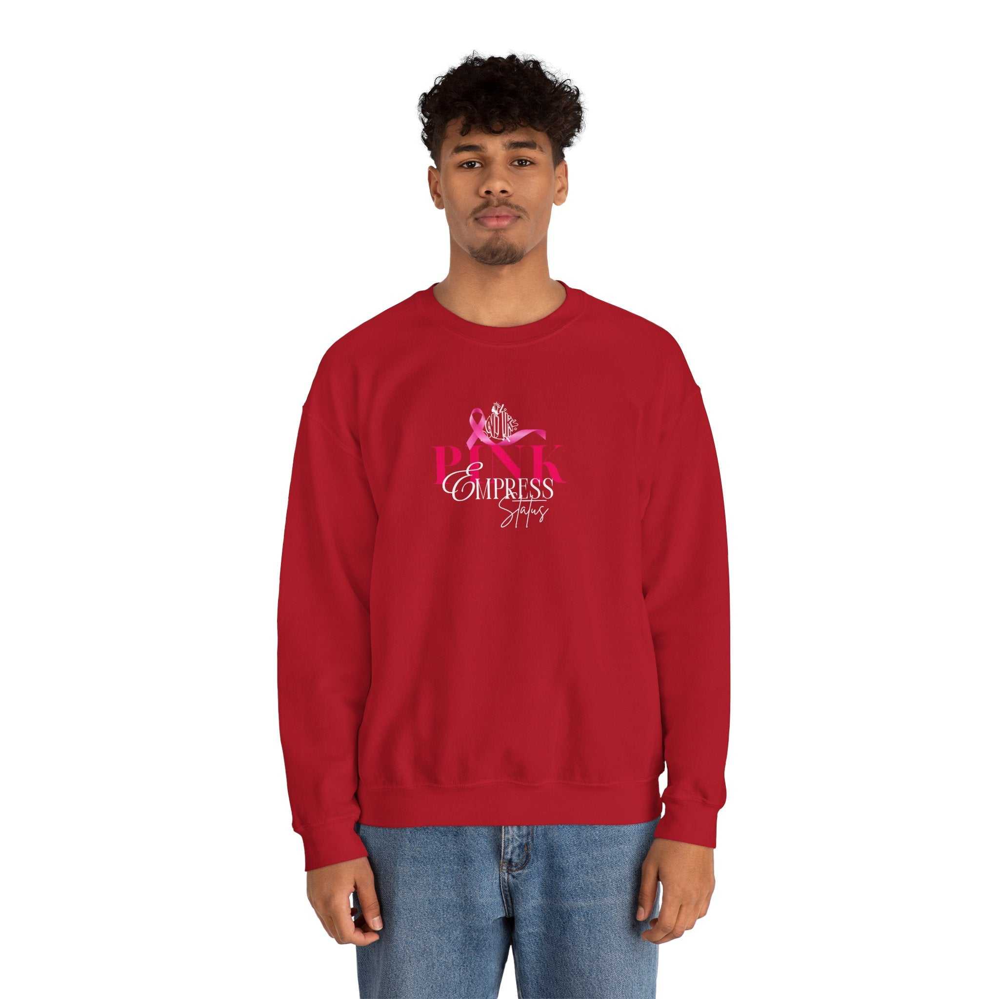 N1K Breast Cancer Awareness Crewneck Sweatshirt - Pink Ribbon "PINK" Design