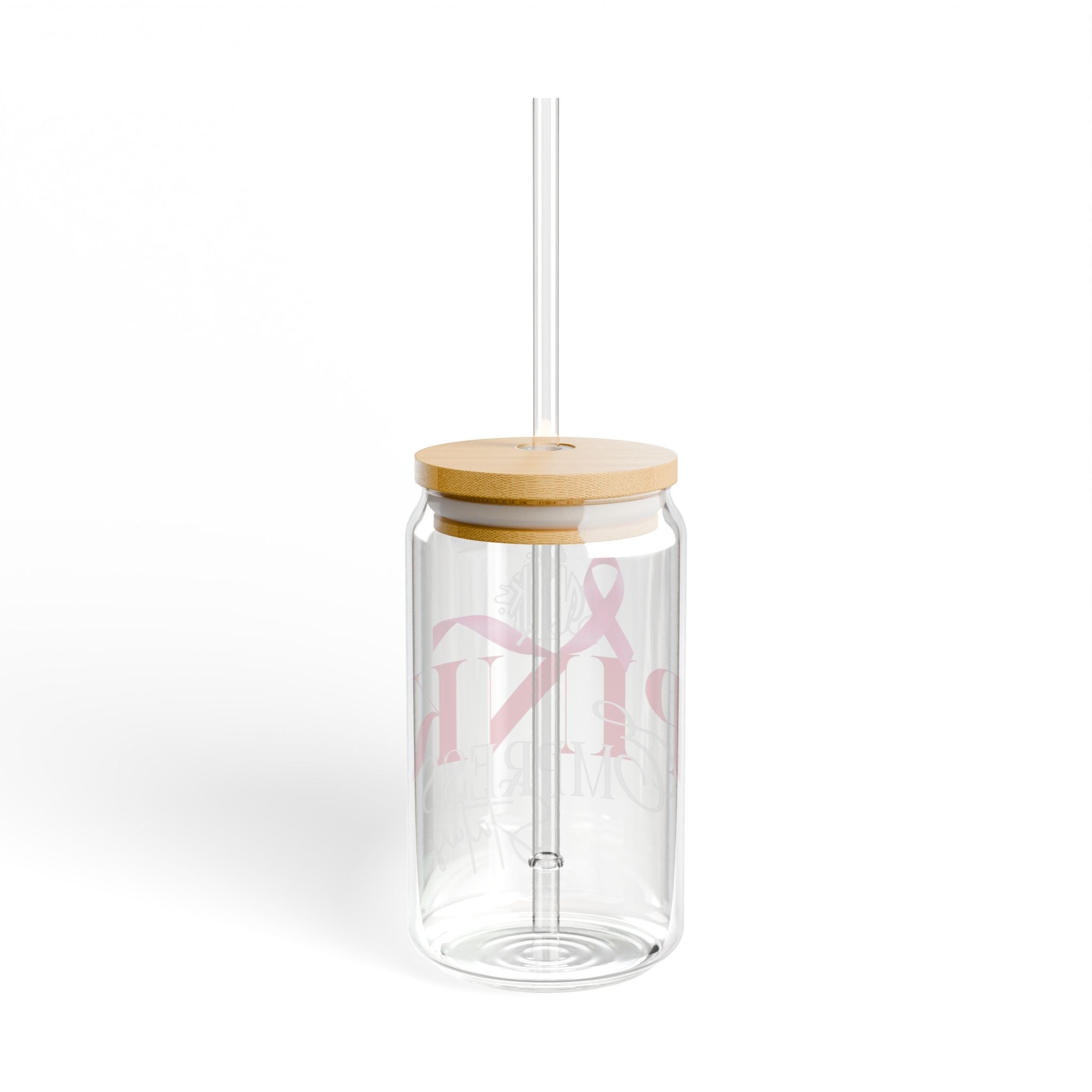 Bicchiere N1K Empress Status da 470 ml con cannuccia a nastro rosa – Tumbler per la consapevolezza sul cancro al seno con cannuccia