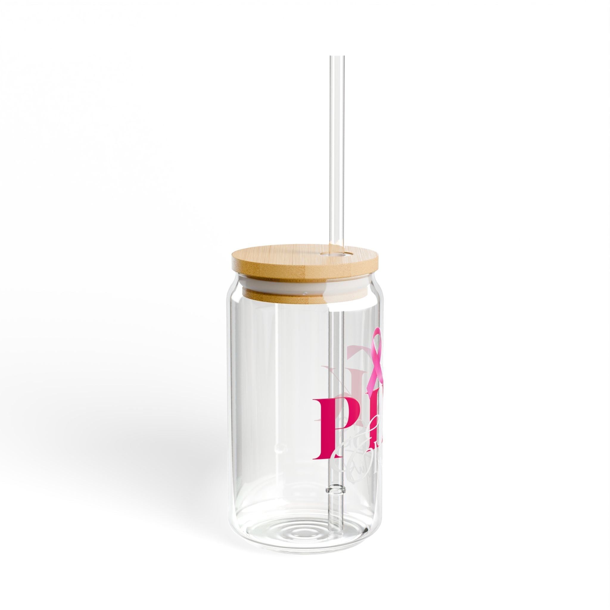 Bicchiere N1K Empress Status da 470 ml con cannuccia a nastro rosa – Tumbler per la consapevolezza sul cancro al seno con cannuccia