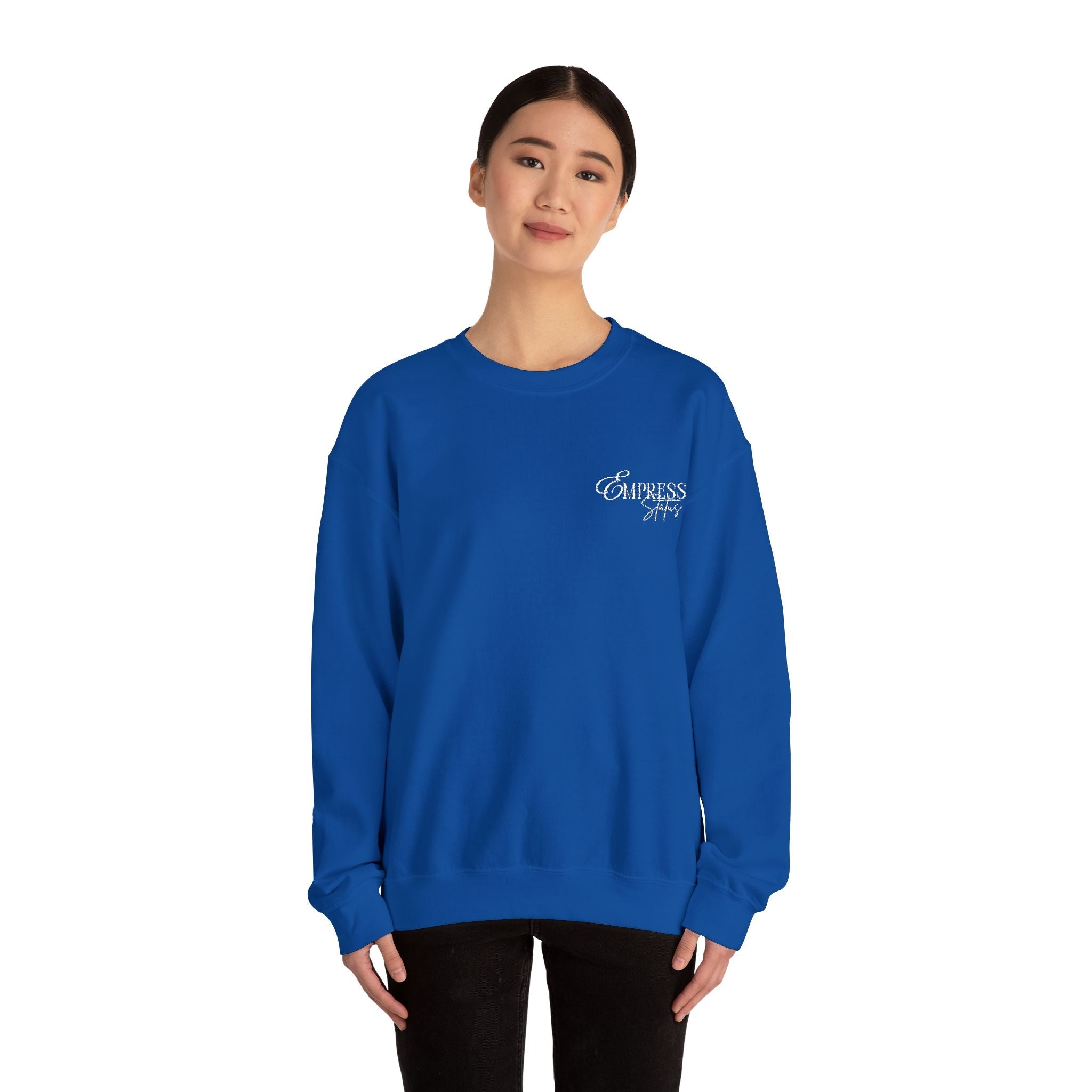 N1K Empress Status EMBROIDERED, Crewneck Sweatshirt - Minimal Casual Pullover