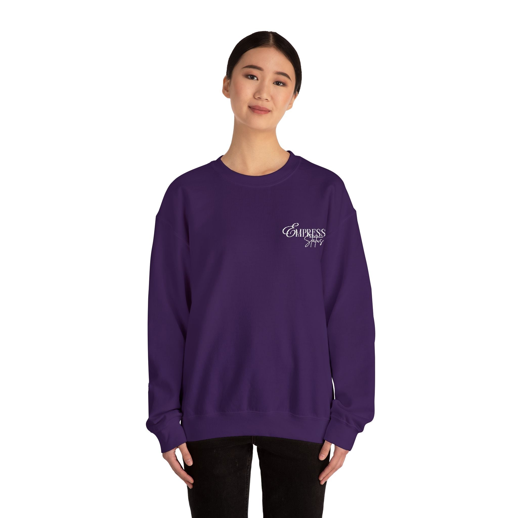 N1K Empress Status EMBROIDERED, Crewneck Sweatshirt - Minimal Casual Pullover