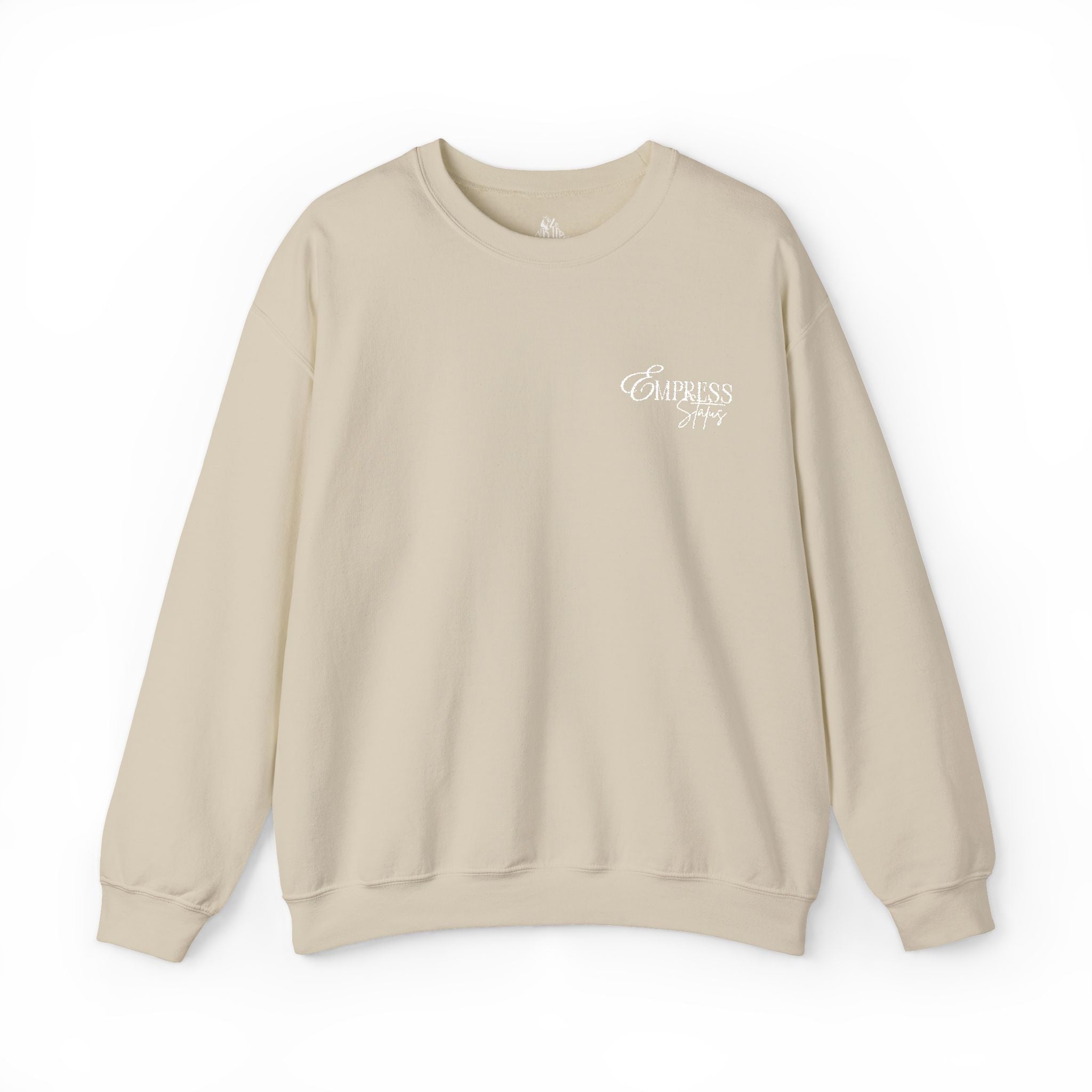 N1K Empress Status EMBROIDERED, Crewneck Sweatshirt - Minimal Casual Pullover