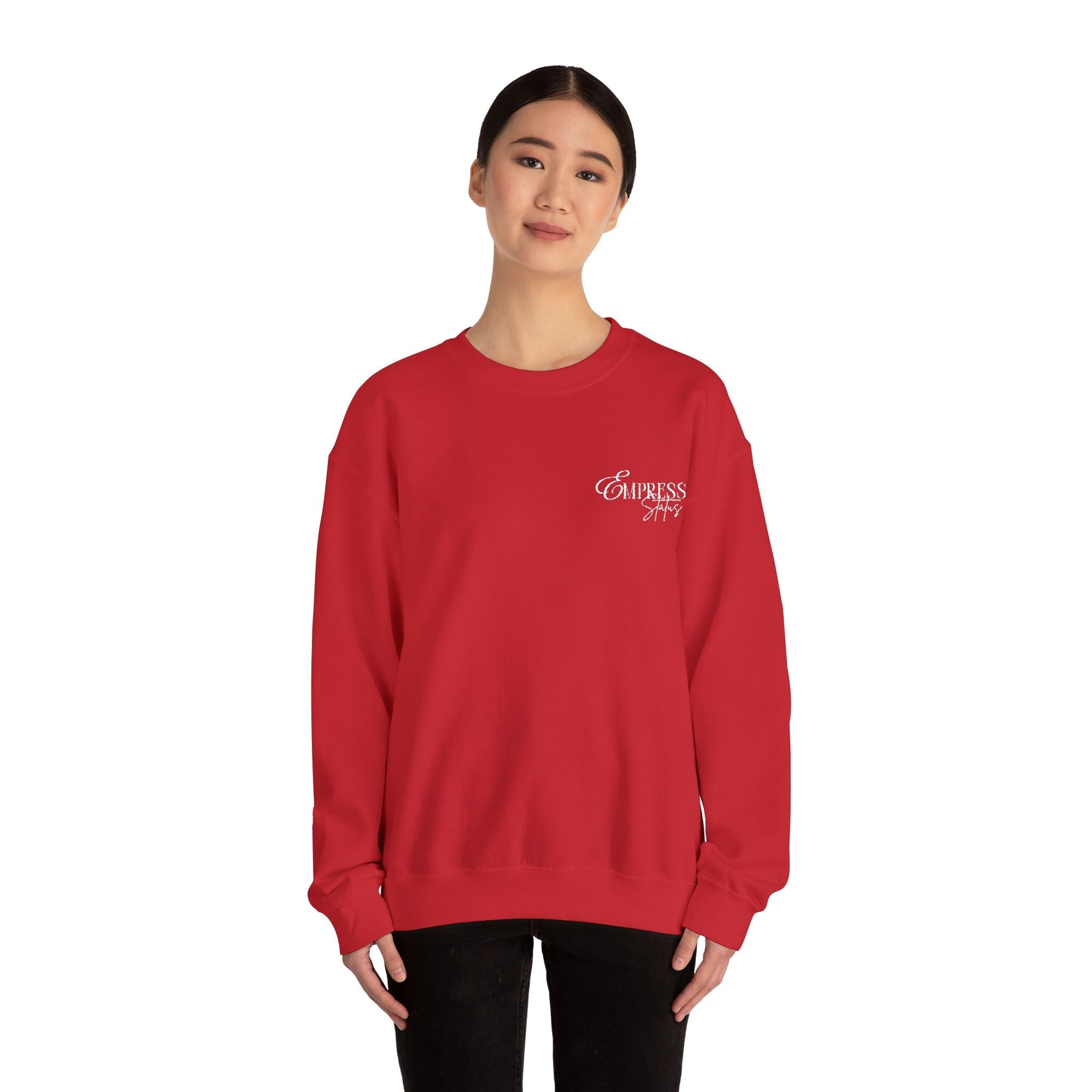 N1K Empress Status EMBROIDERED, Crewneck Sweatshirt - Minimal Casual Pullover