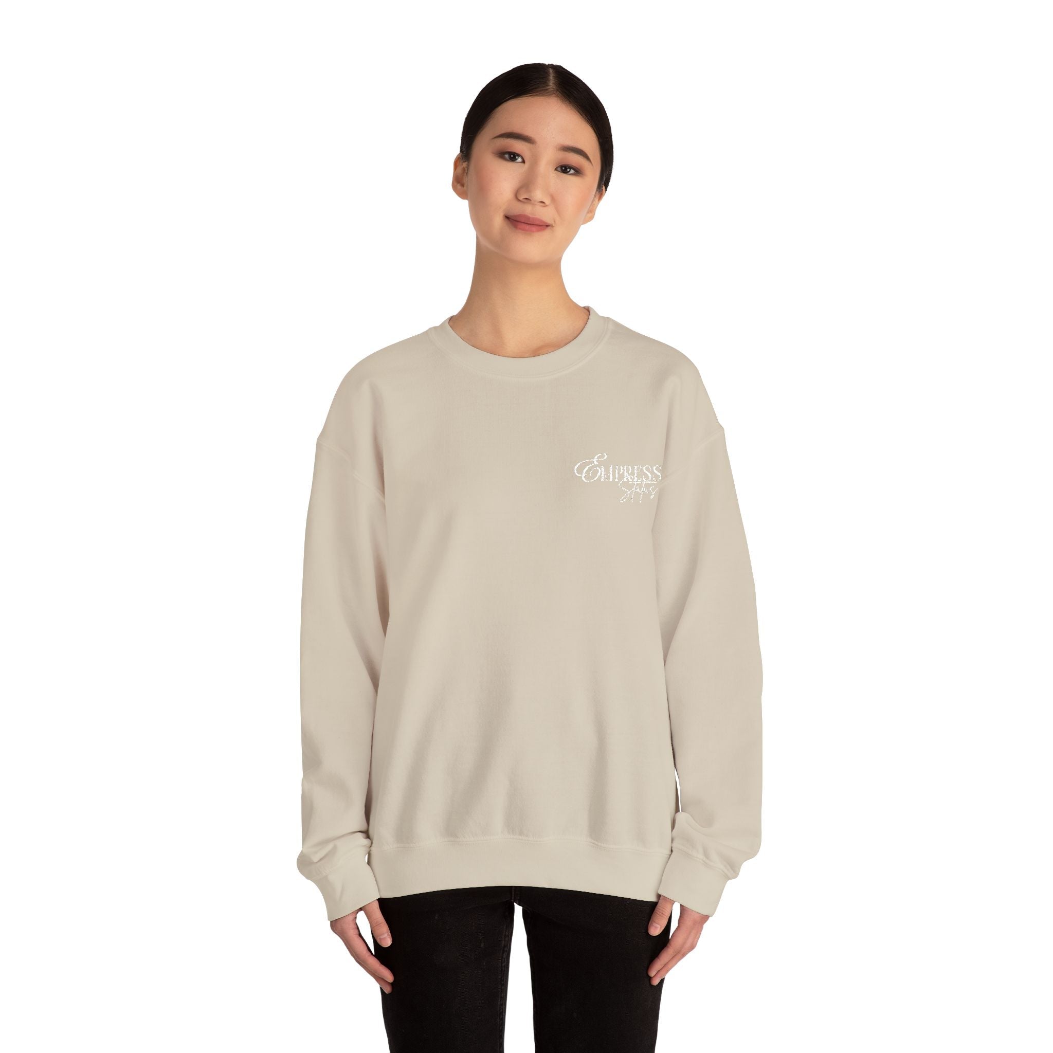N1K Empress Status EMBROIDERED, Crewneck Sweatshirt - Minimal Casual Pullover