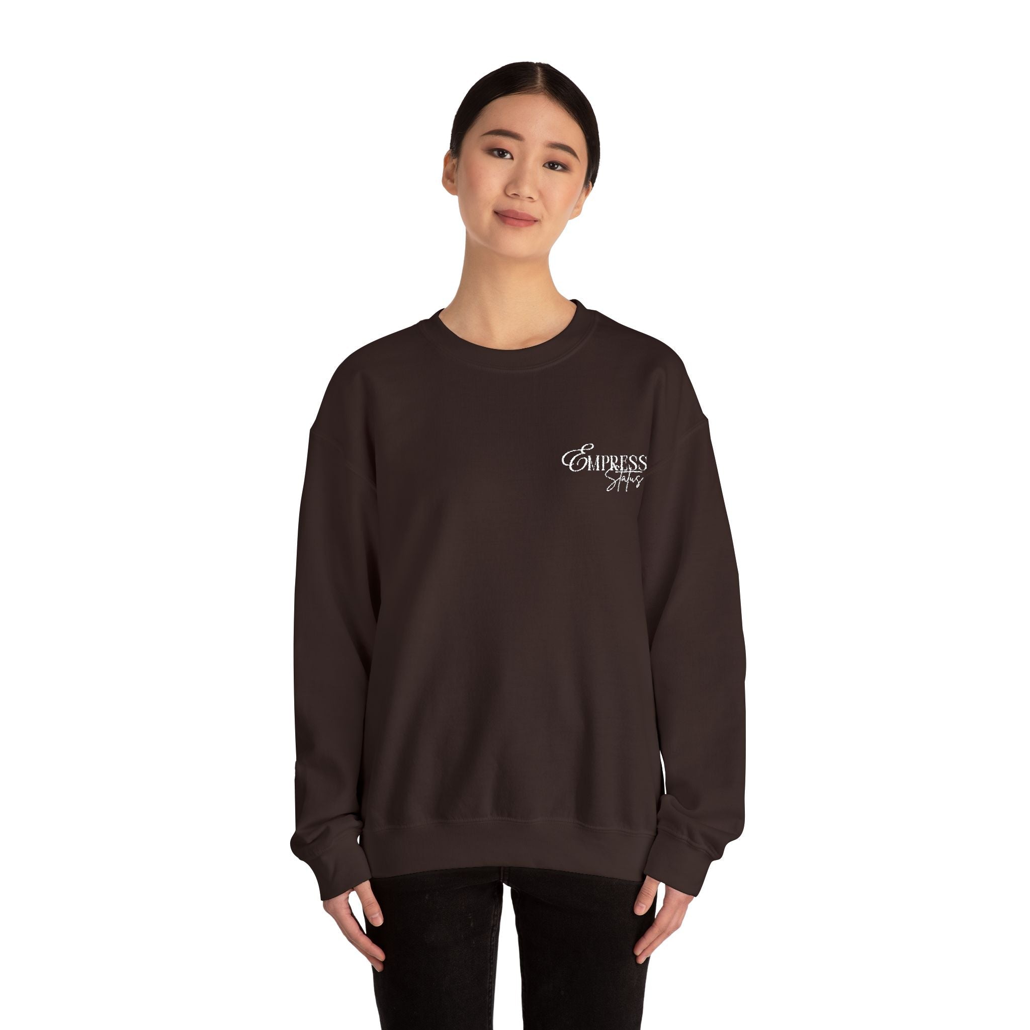 N1K Empress Status EMBROIDERED, Crewneck Sweatshirt - Minimal Casual Pullover