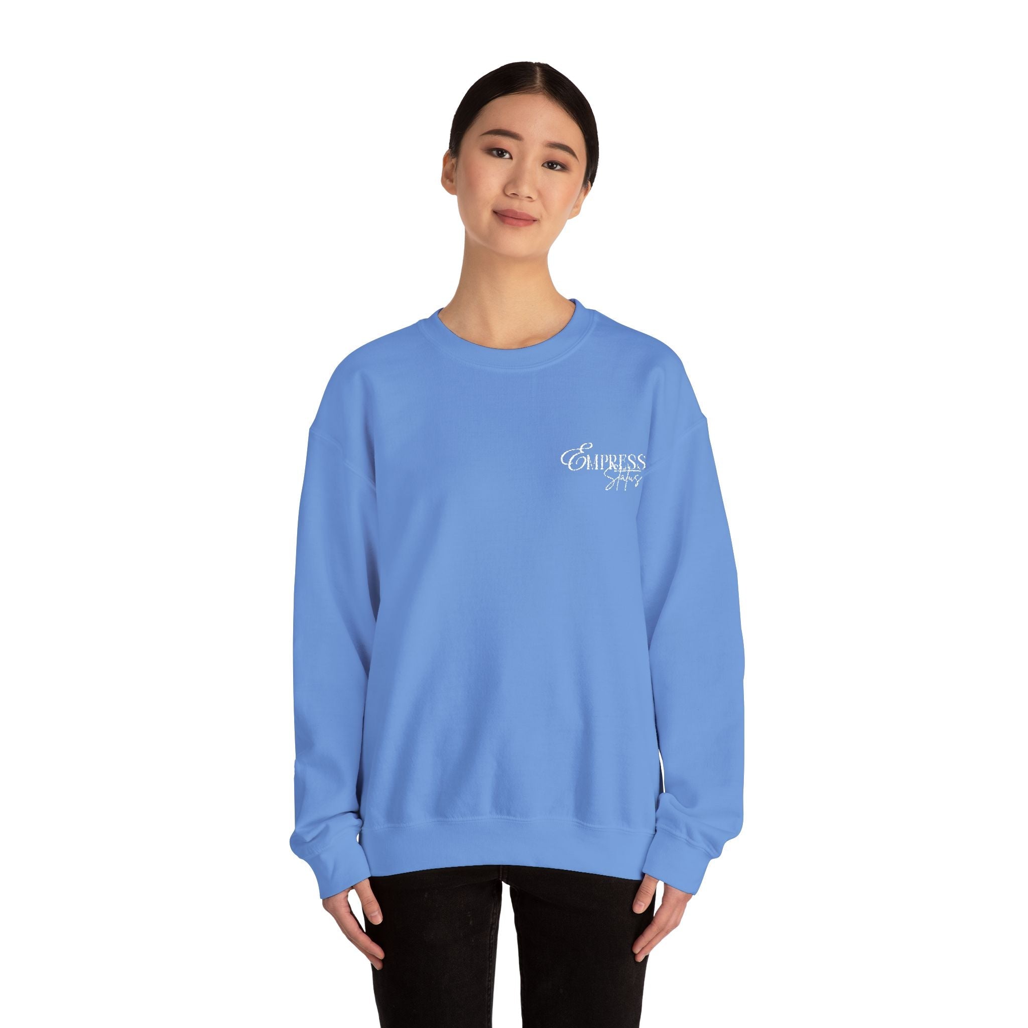 N1K Empress Status EMBROIDERED, Crewneck Sweatshirt - Minimal Casual Pullover