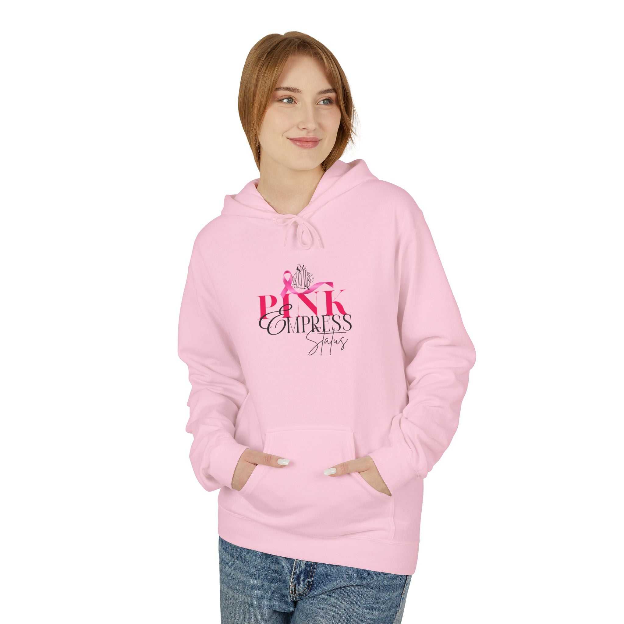 N1K Empress Status Pink Ribbon Breast Cancer Awareness Hoodie — PINK Breast Cancer Support Pullover