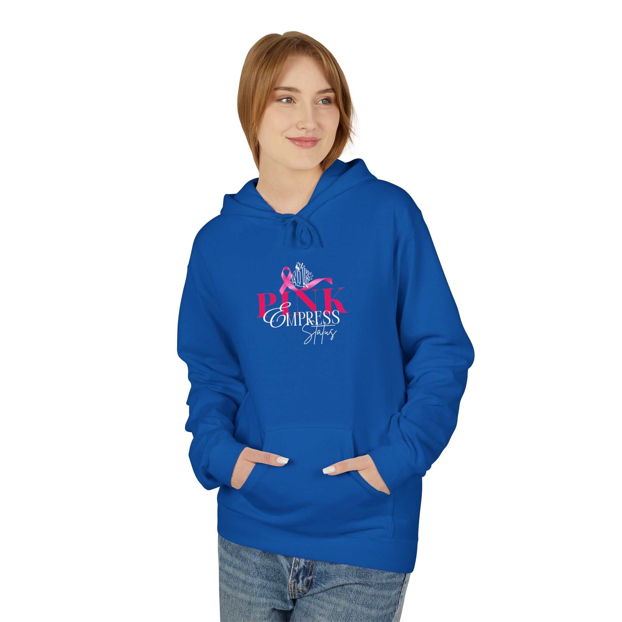 N1K Empress Status Pink Ribbon Breast Cancer Awareness Hoodie — PINK Breast Cancer Support Pullover