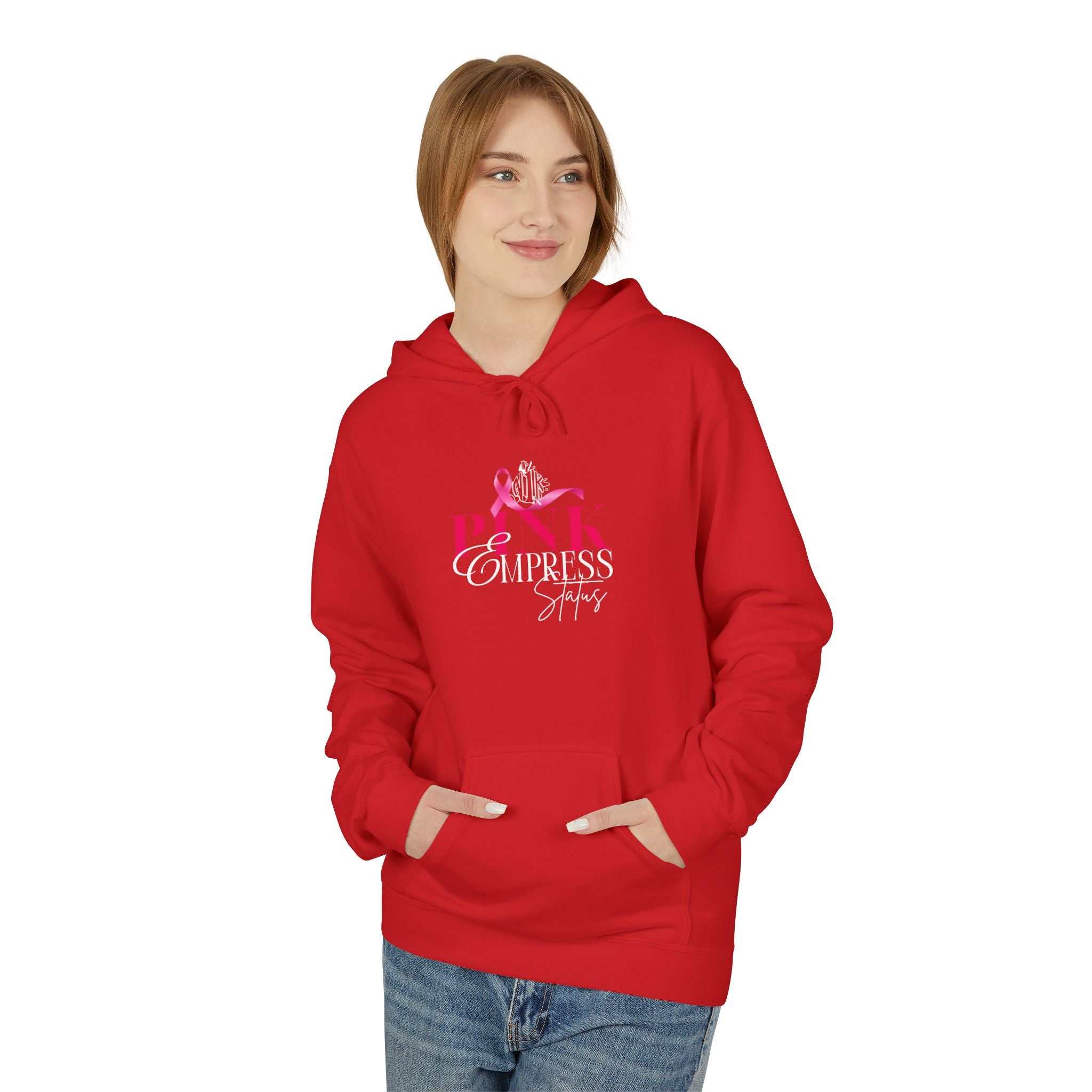N1K Empress Status Pink Ribbon Breast Cancer Awareness Hoodie — PINK Breast Cancer Support Pullover